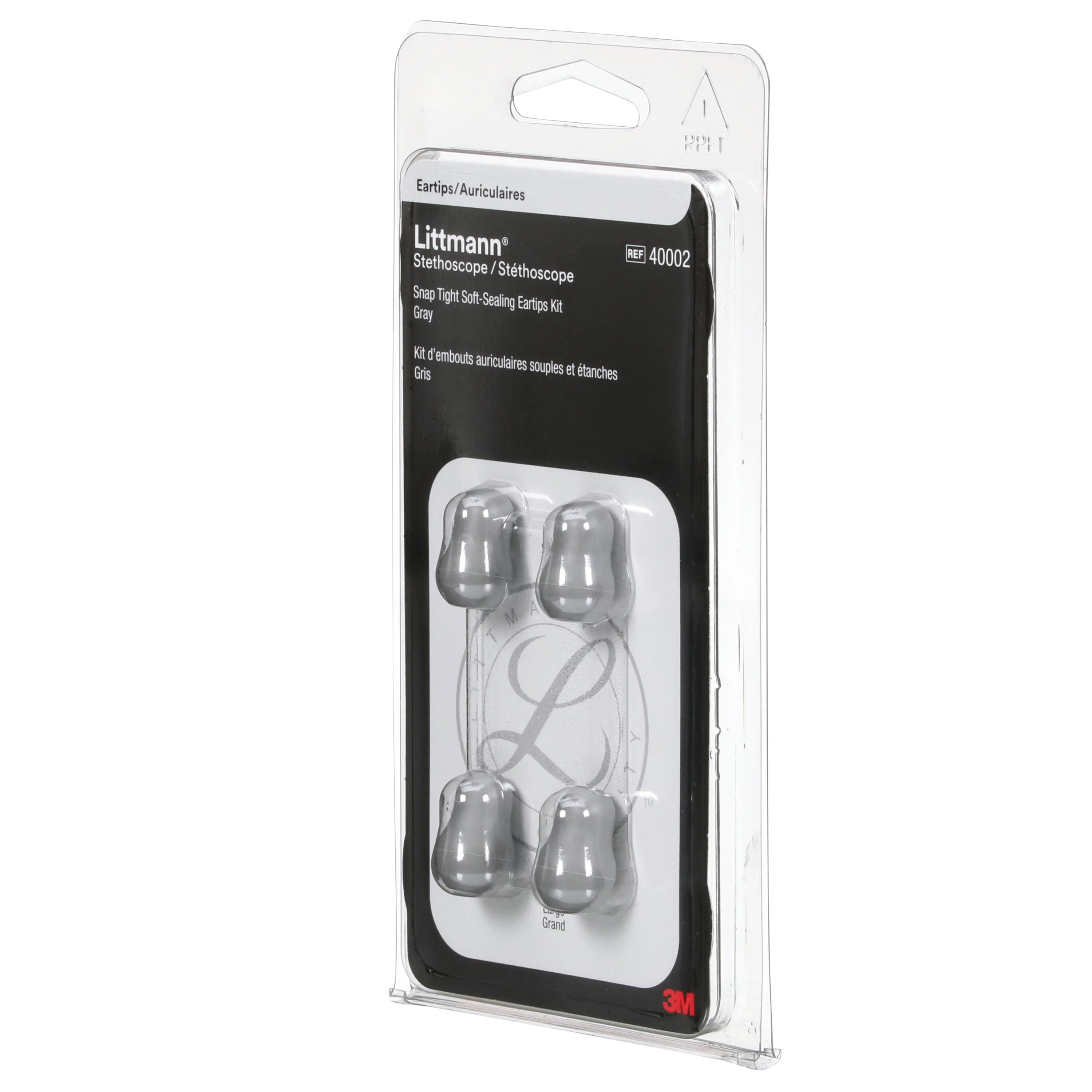 Littmann Snap Tight Soft-Sealing Eartips, Grey Small & Large - Image 4