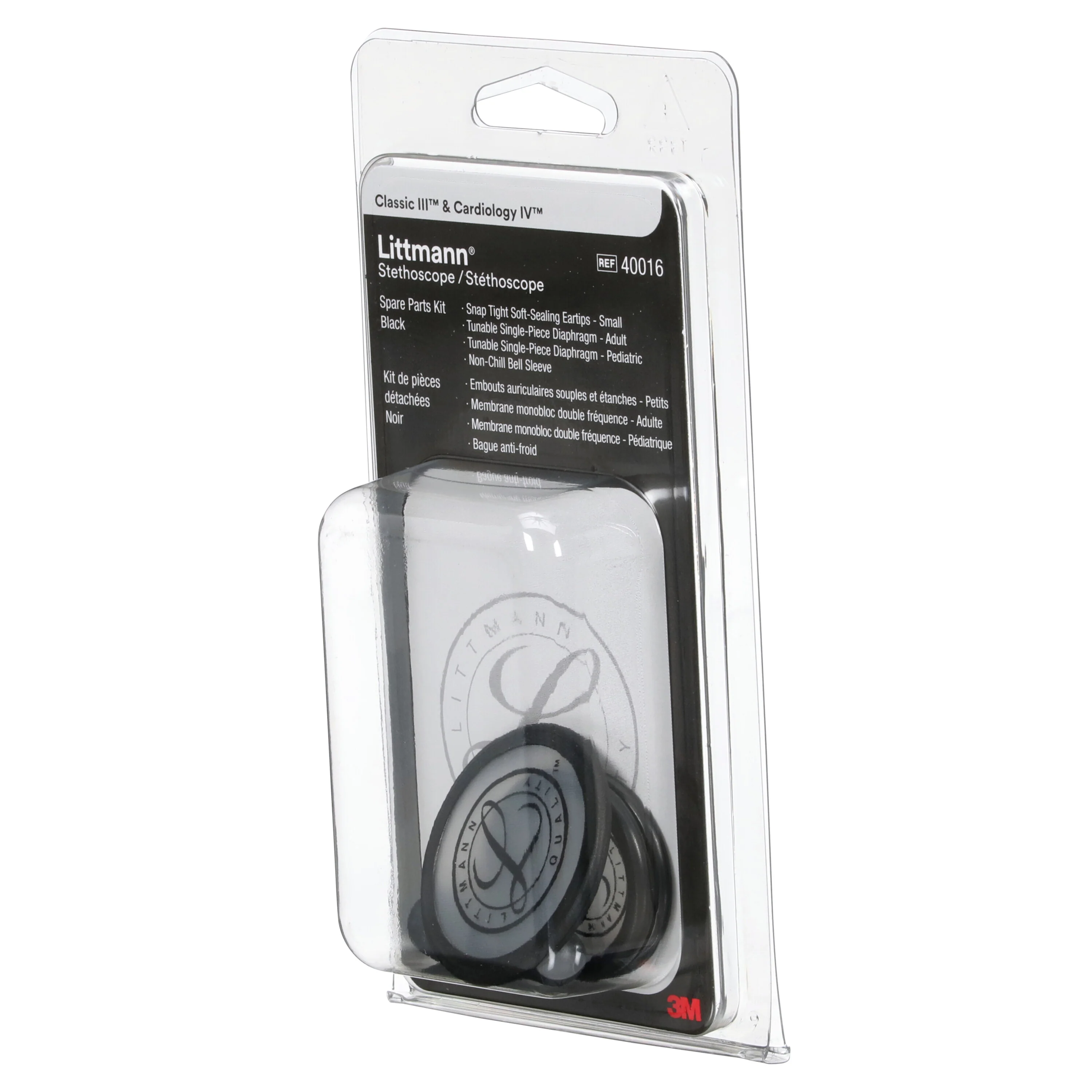 Littmann Spare Parts Kit - Classic III/Cardiology IV/CORE Stethoscopes - Black - Image 4