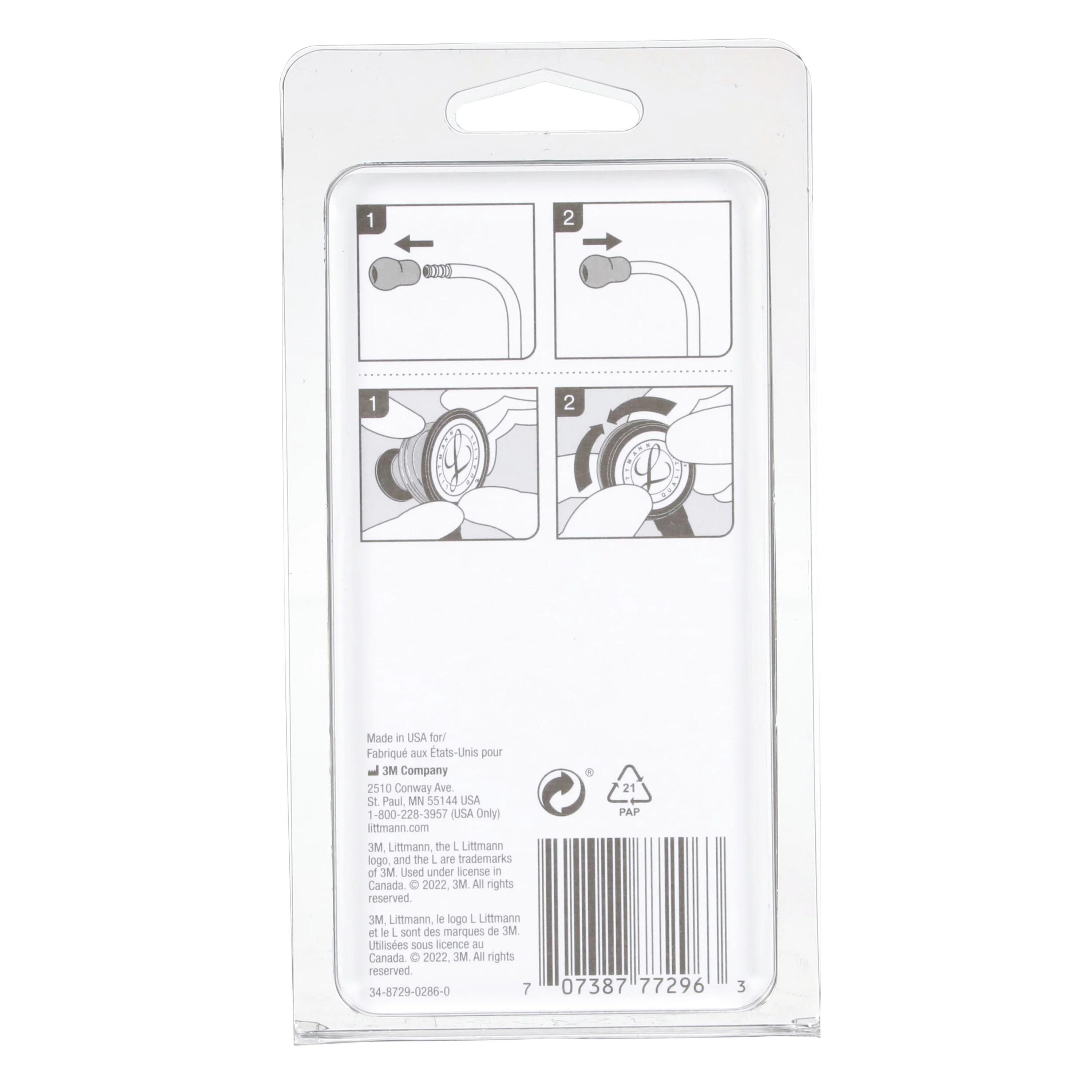 Littmann Spare Parts Kit - Classic II S.E. Stethoscopes - Black - Image 3