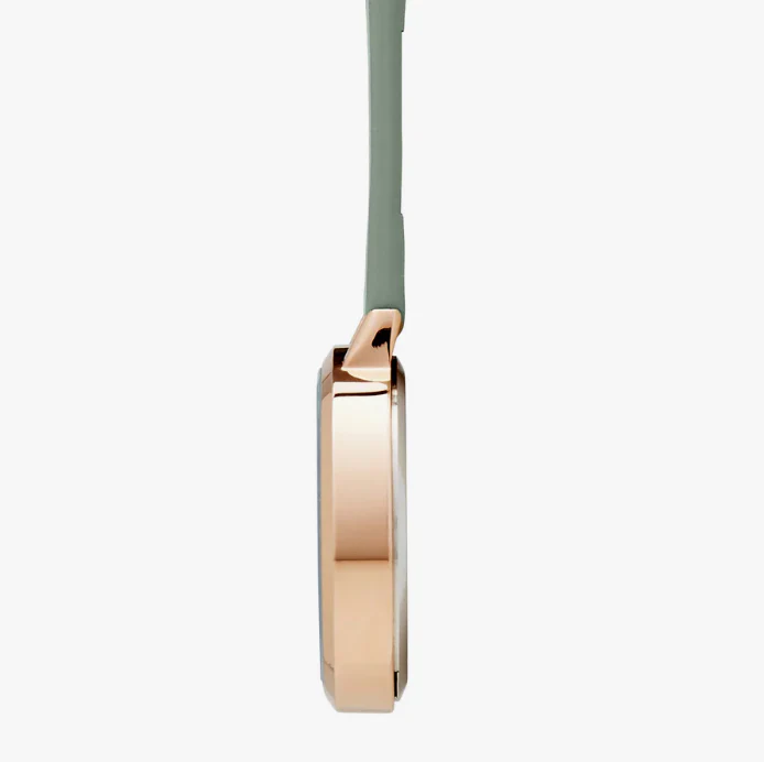 Annie Apple Nurses Fob Watch - Meraki - Gold & Sage - Leather - 35mm - Image 5