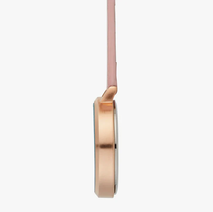 Annie Apple Nurses Fob Watch - Meraki - Pearl/Rose Gold/Pink - Leather - 35mm - Image 5