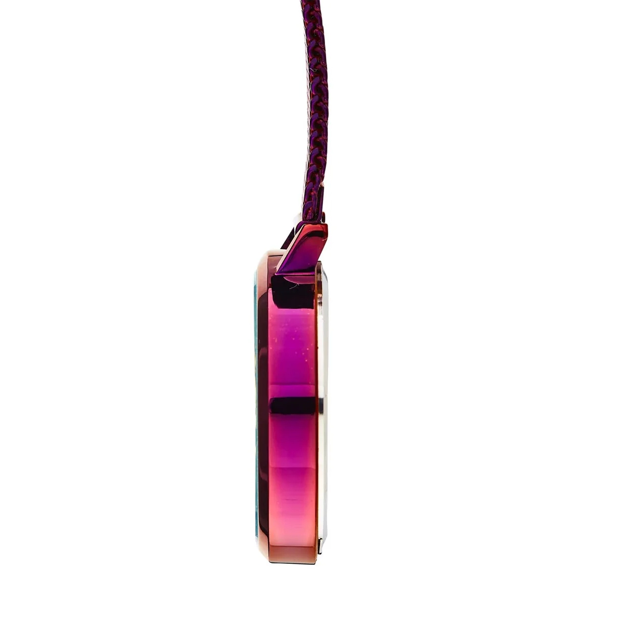 Annie Apple Nurses Fob Watch - Meraki - Silver/Purple - Mesh - 35mm - Image 4