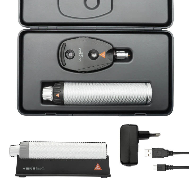 BETA 200 LED Ophthalmoscope Set with BETA4 USB Handle & Power Supply