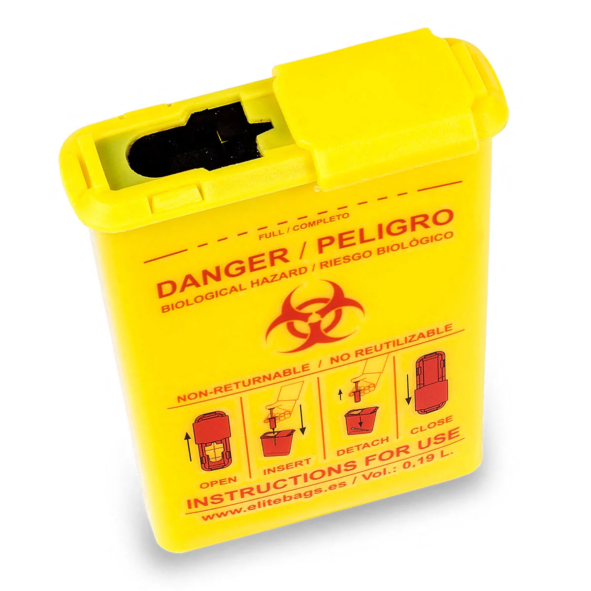 CONBIO'S Pocket-Sized Conotainer - Biocontaminated Material - Yellow - Image 3