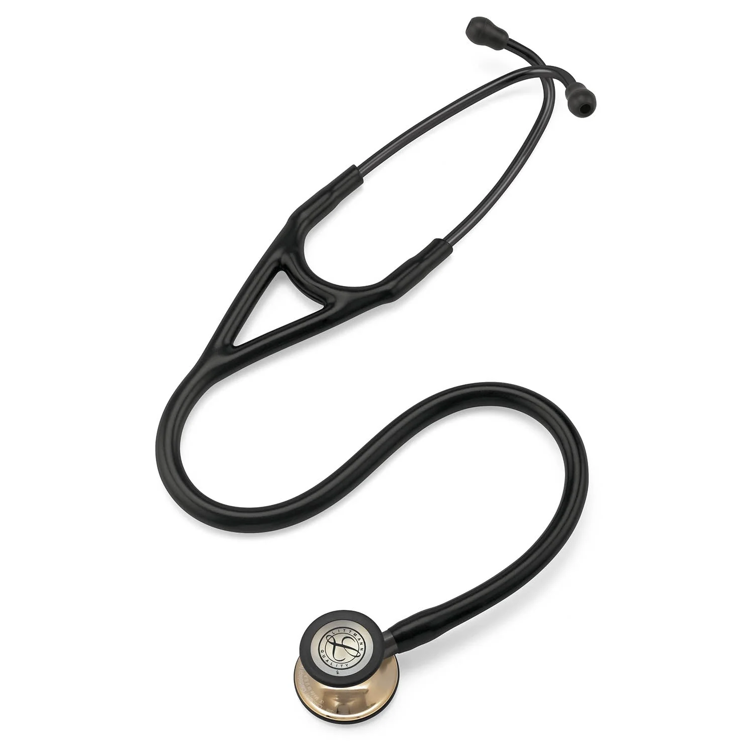 Littmann Cardiology IV Diagnostic Stethoscope: Black - Champagne Finish 6179 - OVER ENGRAVED - Image 7