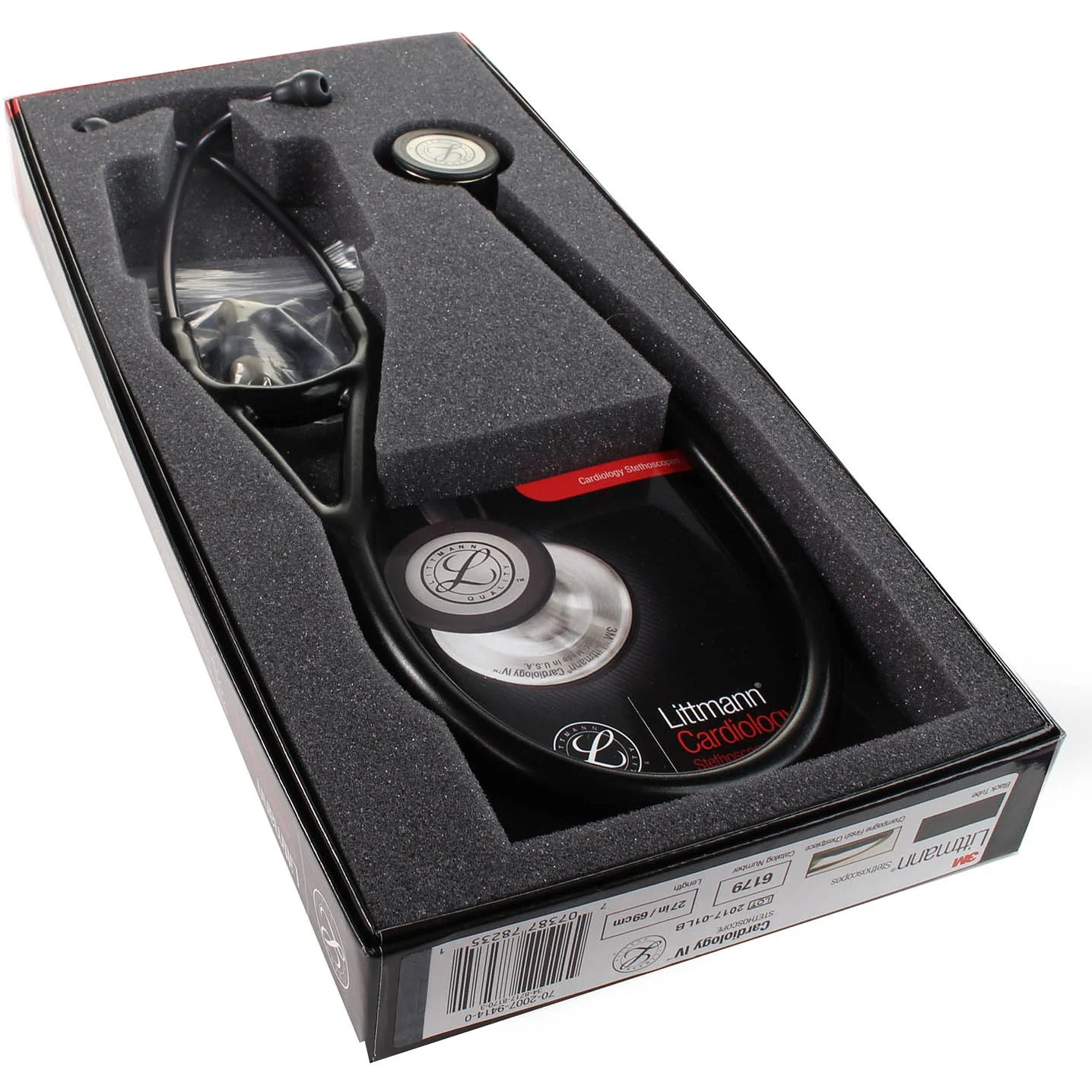 Littmann Cardiology IV Diagnostic Stethoscope: Black - Champagne Finish 6179 - OVER ENGRAVED - Image 9