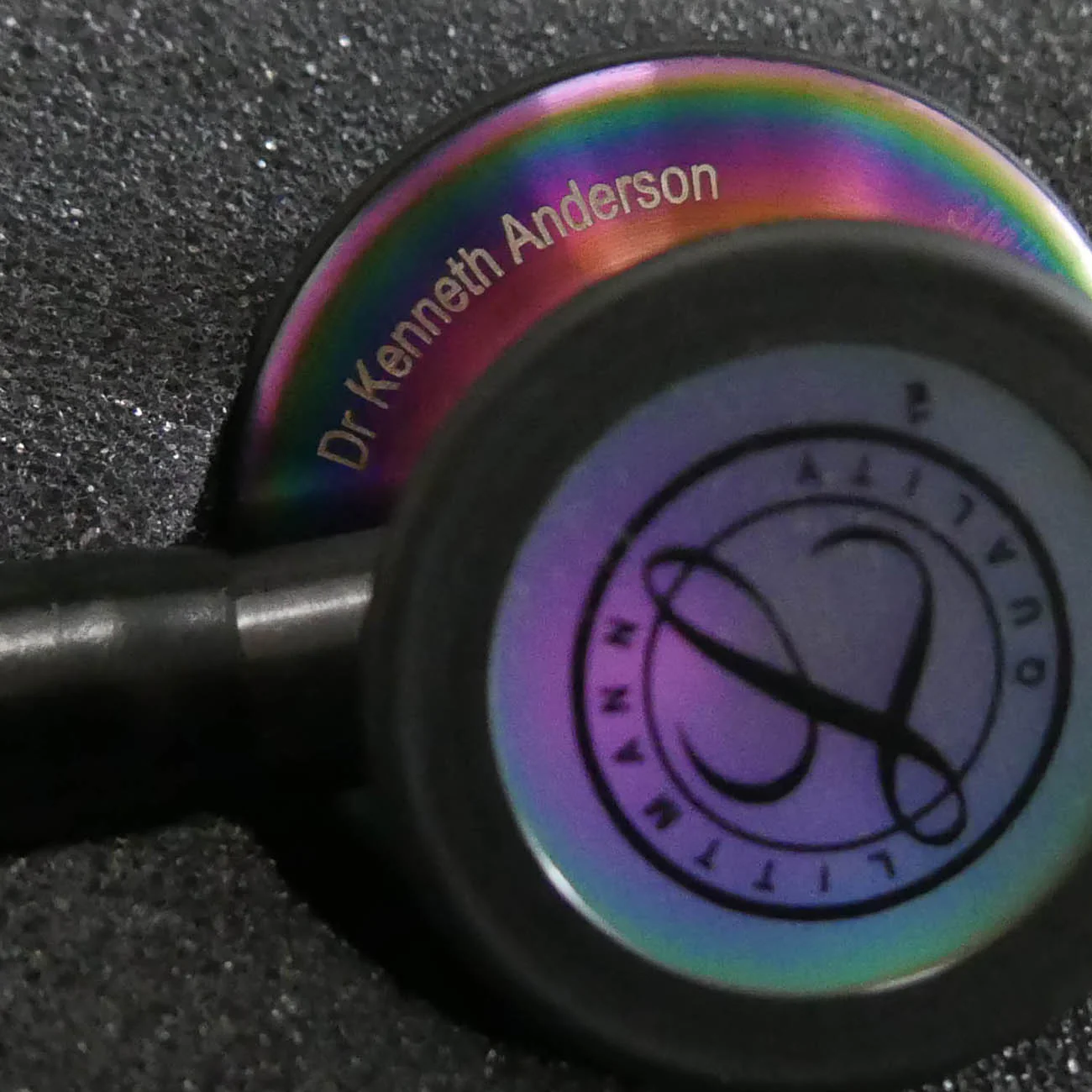 Littmann Cardiology IV Diagnostic Stethoscope: Black & Rainbow 6165 - Image 7
