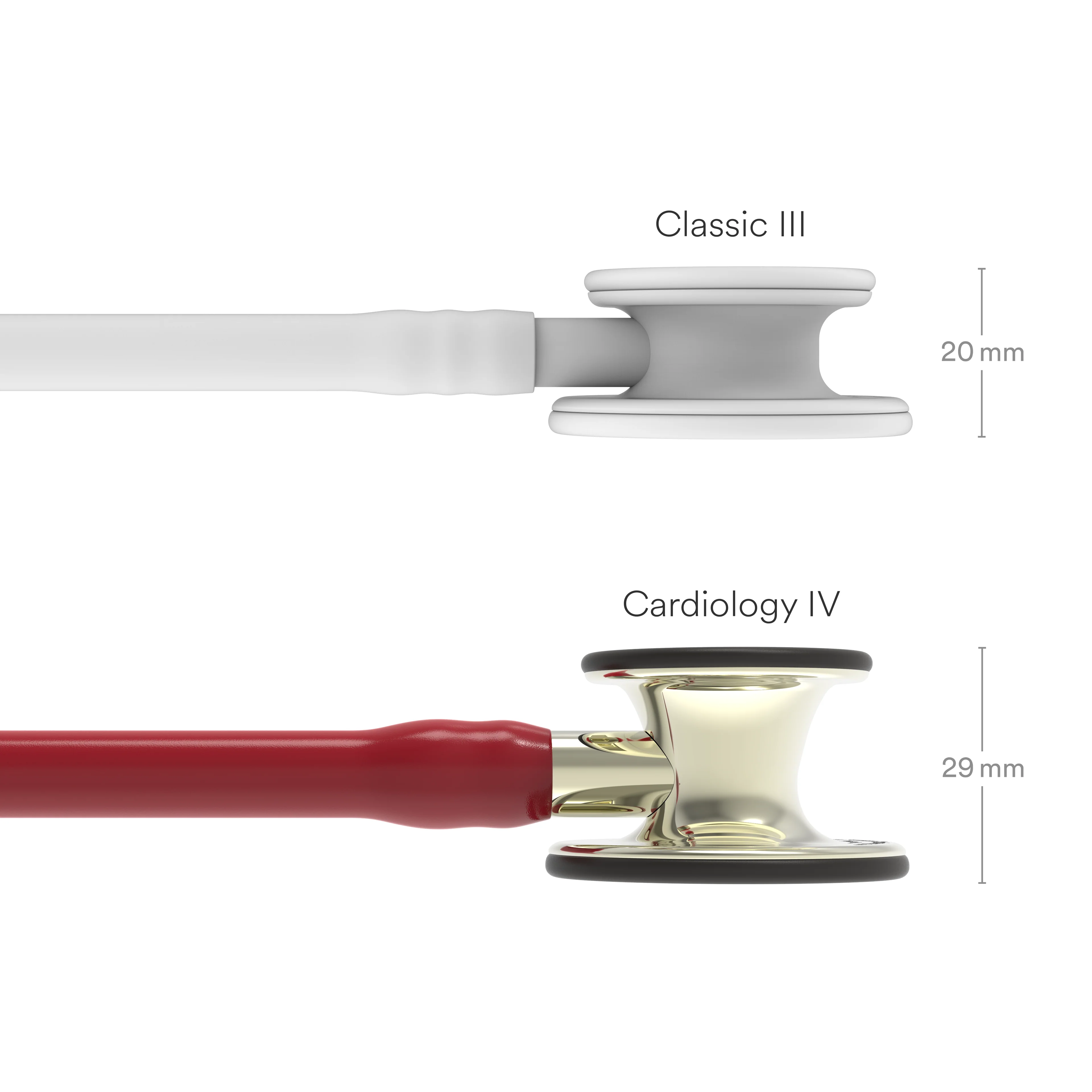 Littmann Cardiology IV Diagnostic Stethoscope: Champagne & Burgundy Tube 6176 - OVER ENGRAVED - Image 4