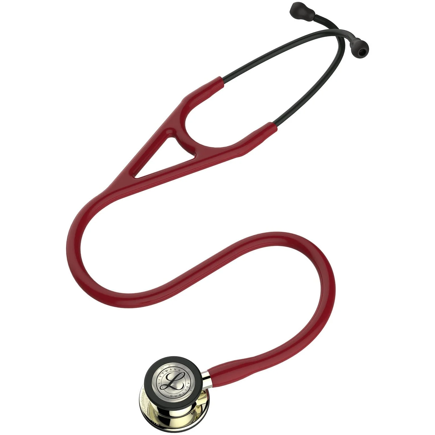 Littmann Cardiology IV Diagnostic Stethoscope: Champagne & Burgundy Tube 6176 - OVER ENGRAVED - Image 6