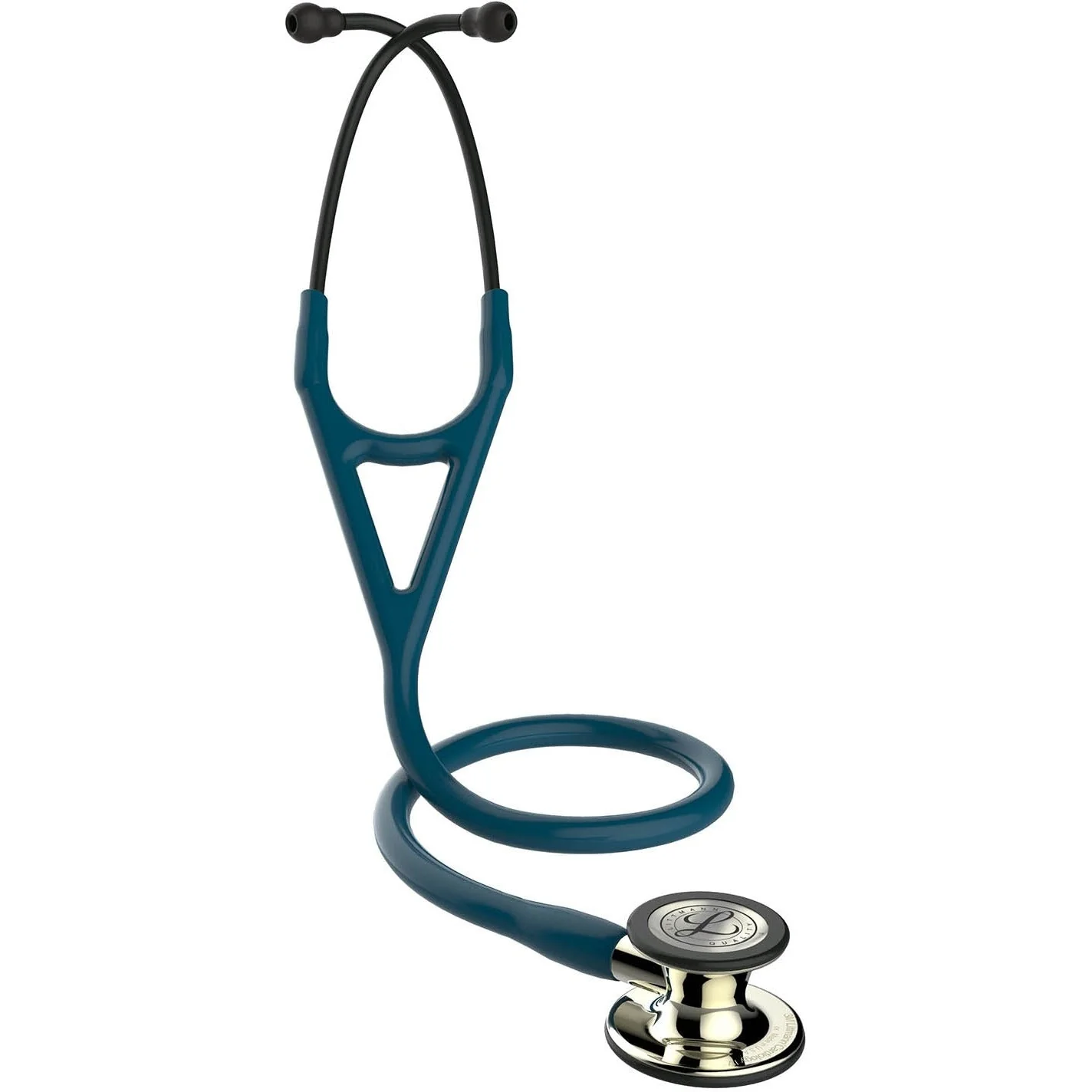 Littmann Cardiology IV Diagnostic Stethoscope: Champagne & Caribbean Blue 6190 - OVER ENGRAVED - Image 5