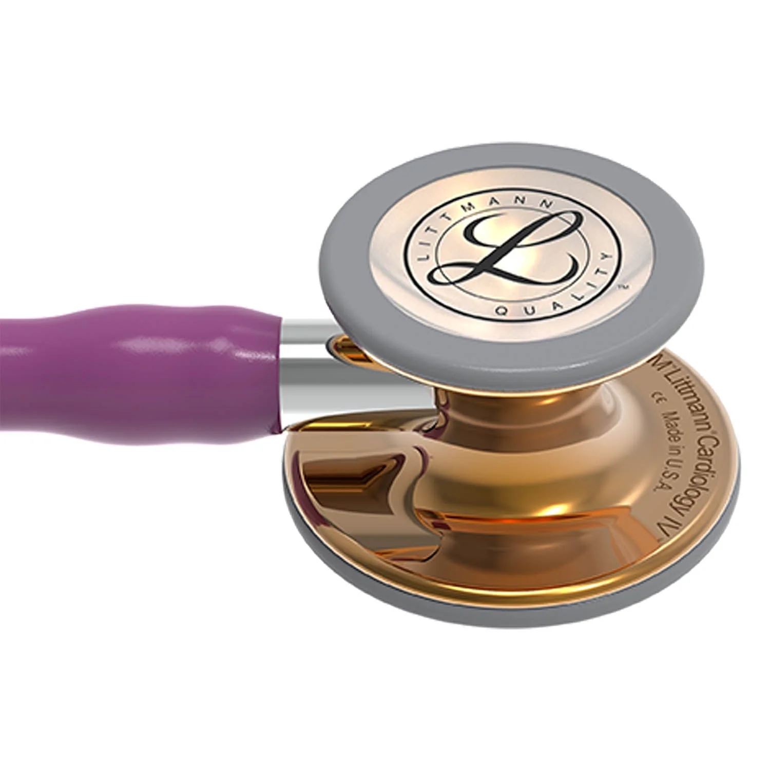 Littmann Cardiology IV Diagnostic Stethoscope: High Polish Copper & Plum - 6181 - Image 2