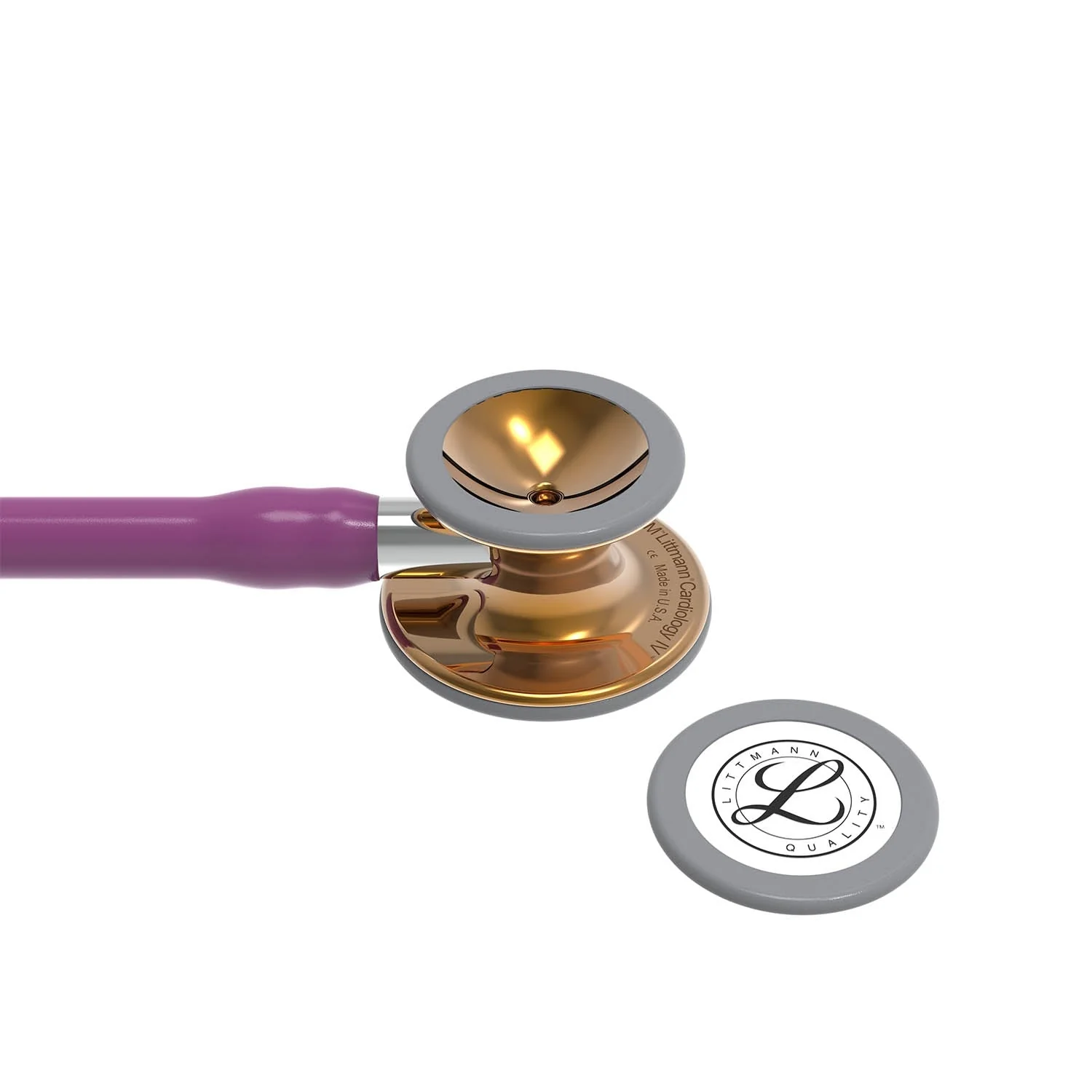 Littmann Cardiology IV Diagnostic Stethoscope: High Polish Copper & Plum - 6181 - Image 4