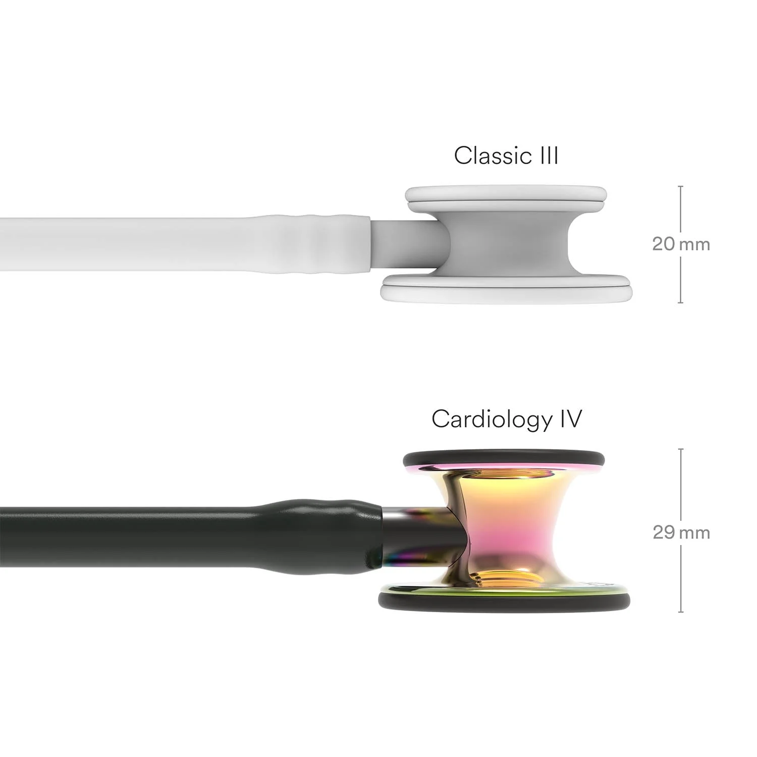 Littmann Cardiology IV Diagnostic Stethoscope: High Polish Rainbow & Black - Smoke Stem 6240 - OVER ENGRVED - Image 8