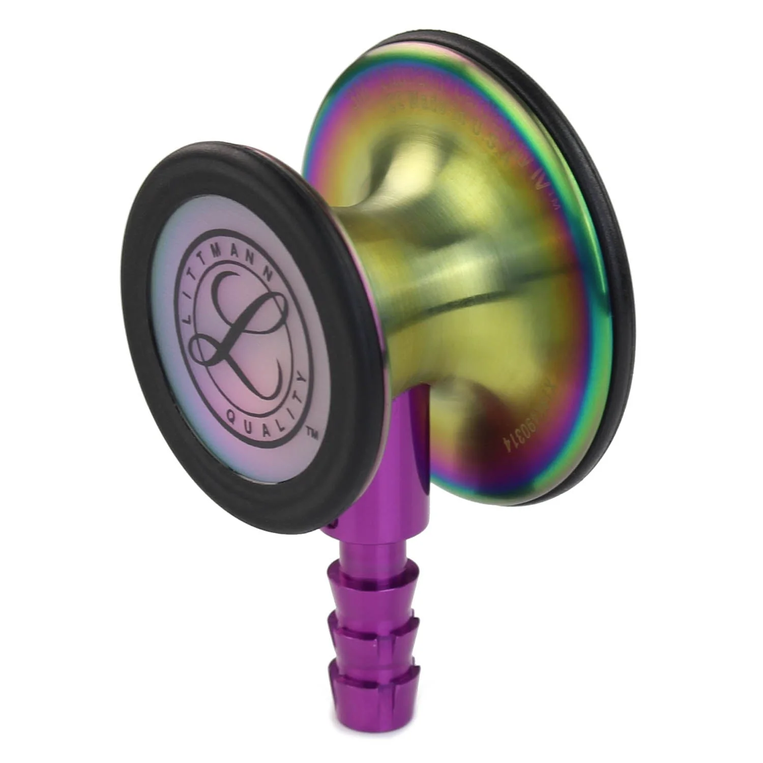 Littmann Cardiology IV Diagnostic Stethoscope: Rainbow & Plum - Violet Stem 6205 - Image 9