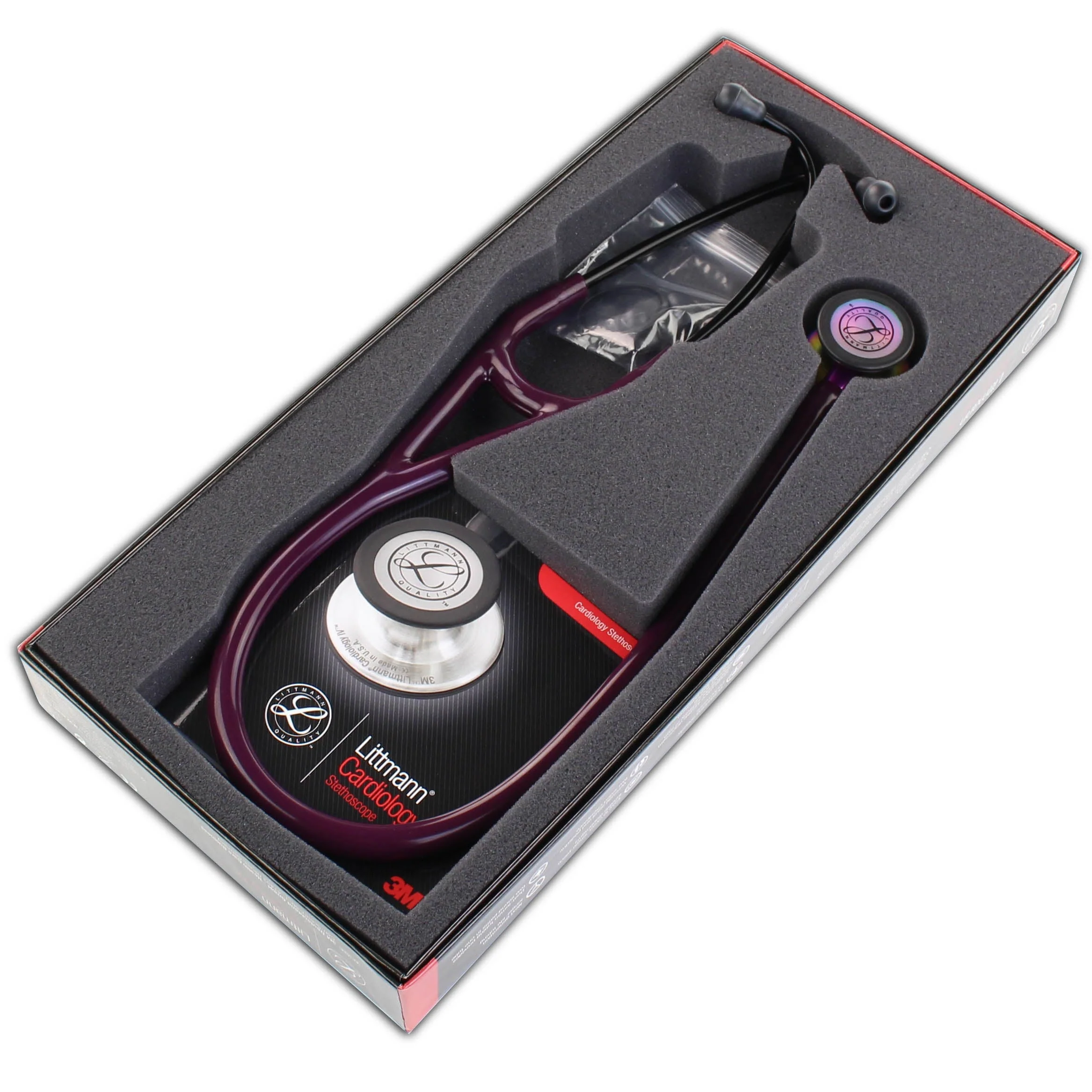 Littmann Cardiology IV Diagnostic Stethoscope: Rainbow & Plum - Violet Stem 6205 - Image 10