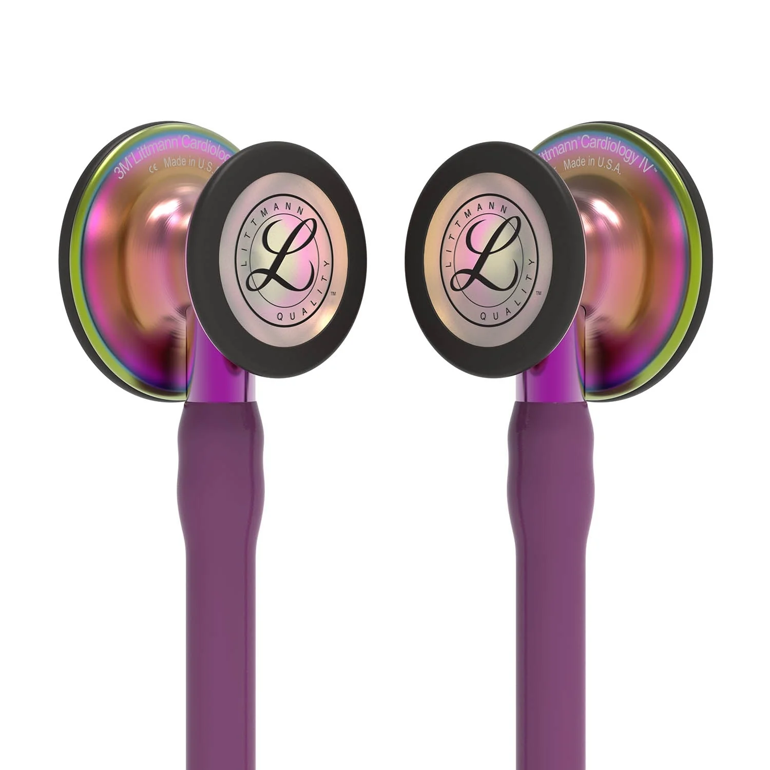 Littmann Cardiology IV Diagnostic Stethoscope: Rainbow & Plum - Violet Stem 6205 - Image 3