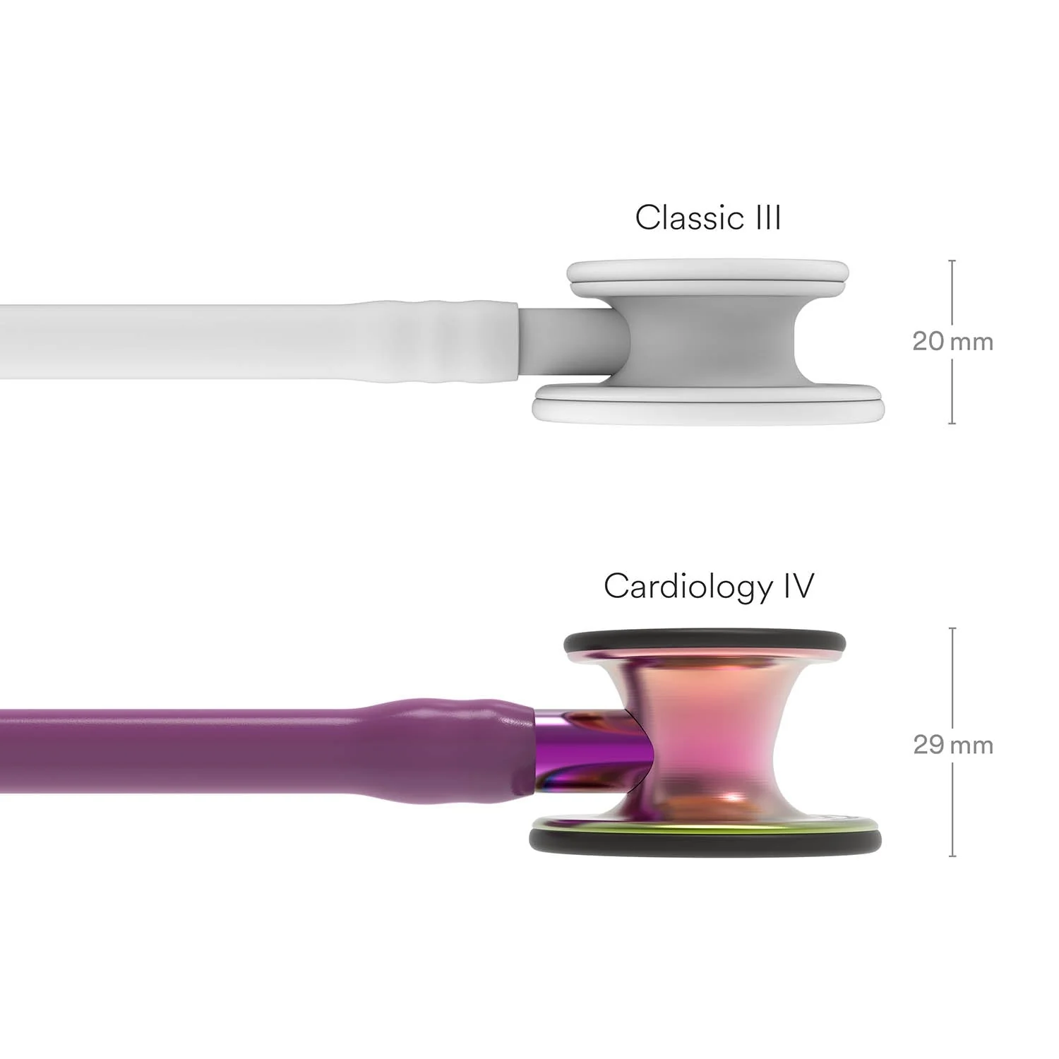 Littmann Cardiology IV Diagnostic Stethoscope: Rainbow & Plum - Violet Stem 6205 - Image 4