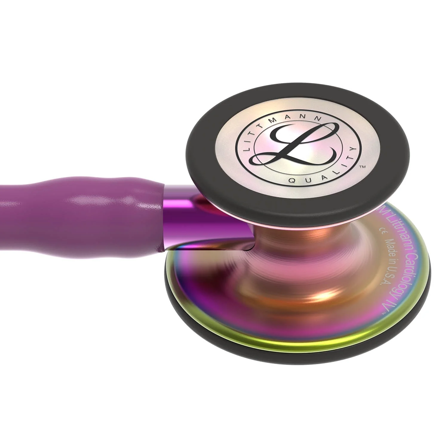 Littmann Cardiology IV Diagnostic Stethoscope: Rainbow & Plum - Violet Stem 6205 - Image 7