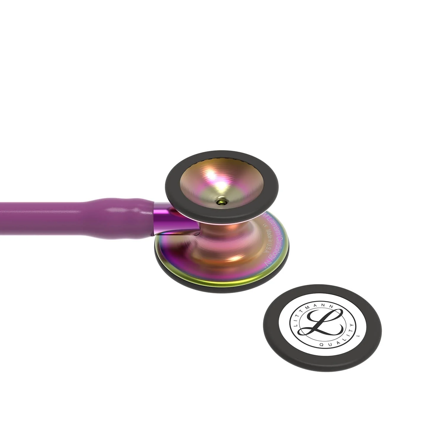 Littmann Cardiology IV Diagnostic Stethoscope: Rainbow & Plum - Violet Stem 6205 - Image 8