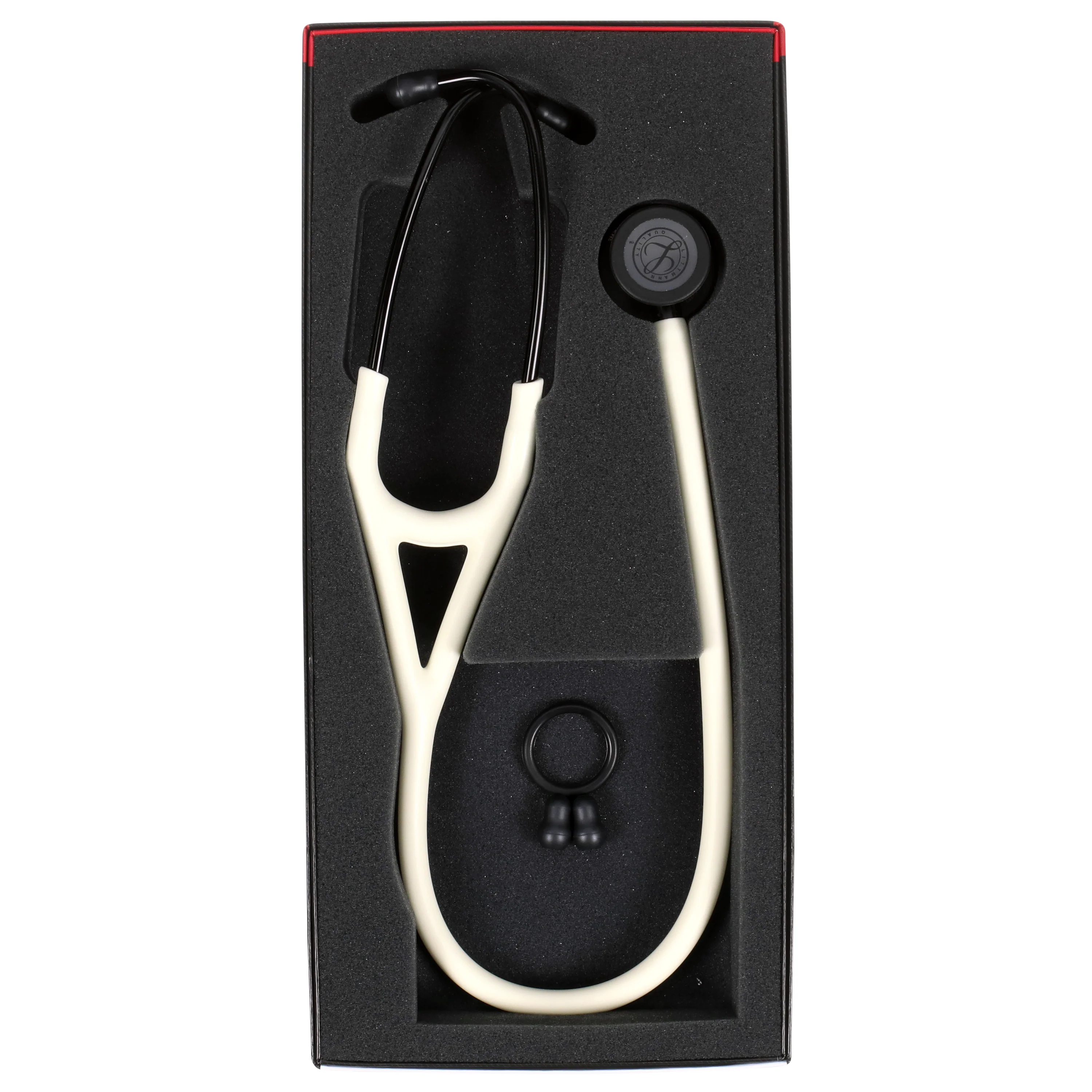 Littmann Cardiology IV Diagnostic Stethoscope: Satin Alabaster 6186C - OVER ENGRAVED - Image 10