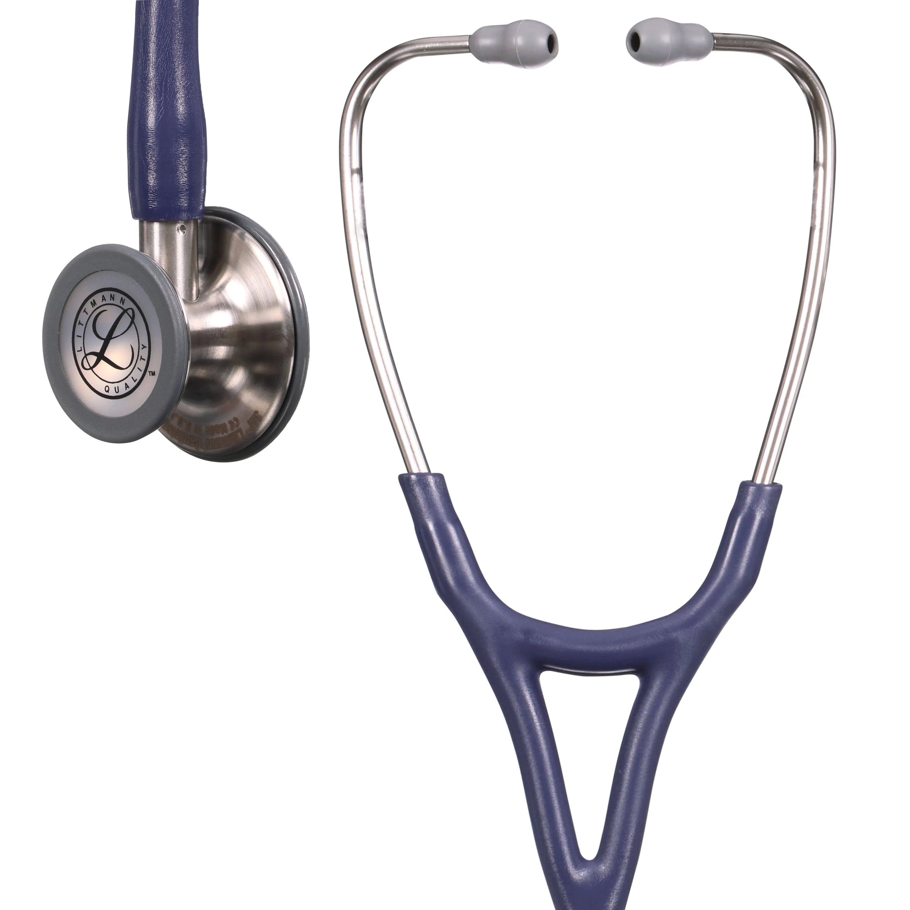 Littmann Cardiology IV Diagnostic Stethoscope: Satin Midnight Blue 6187C - OVER ENGRAVED - Image 4