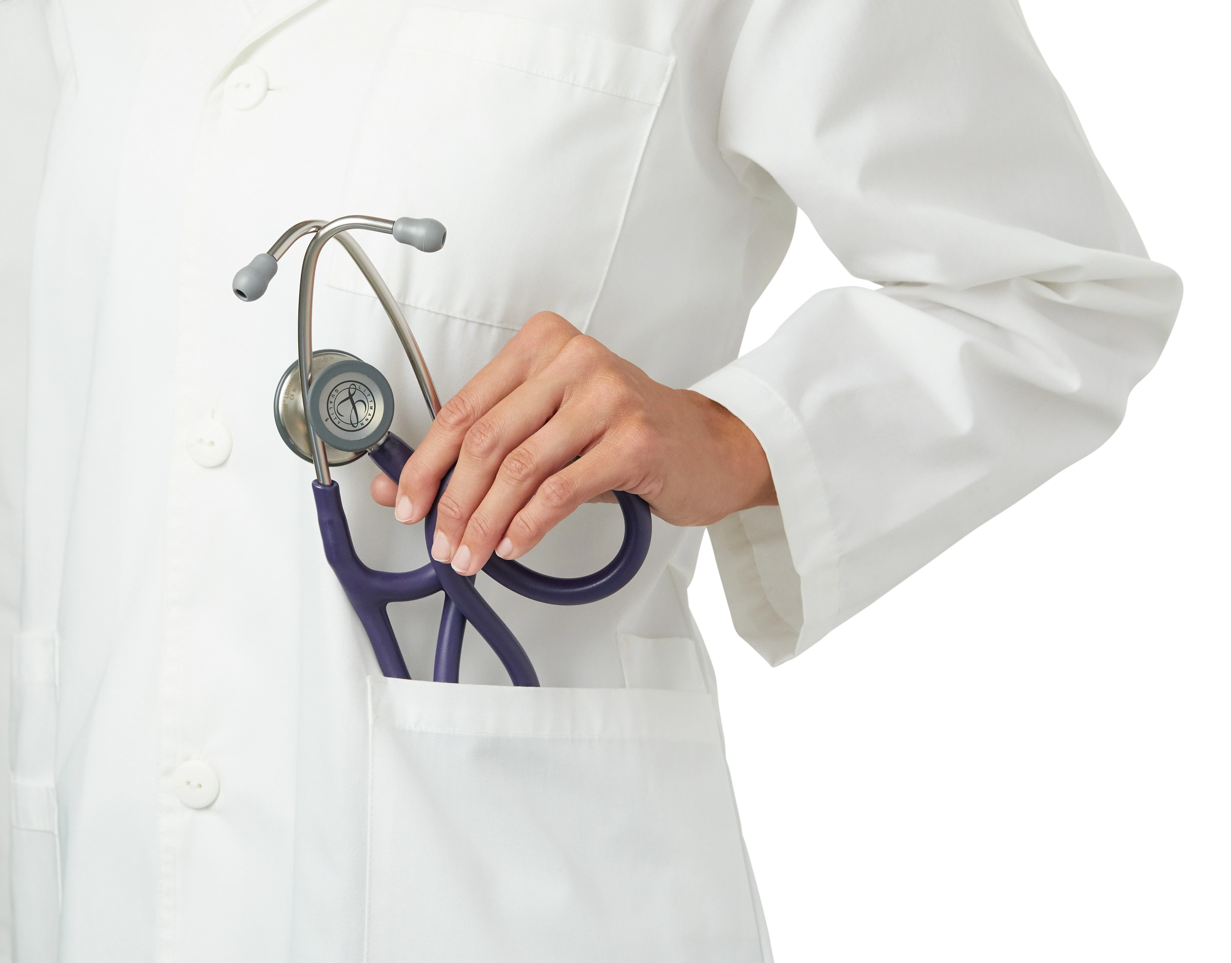 Littmann Cardiology IV Diagnostic Stethoscope: Satin Midnight Blue 6187C - OVER ENGRAVED - Image 5
