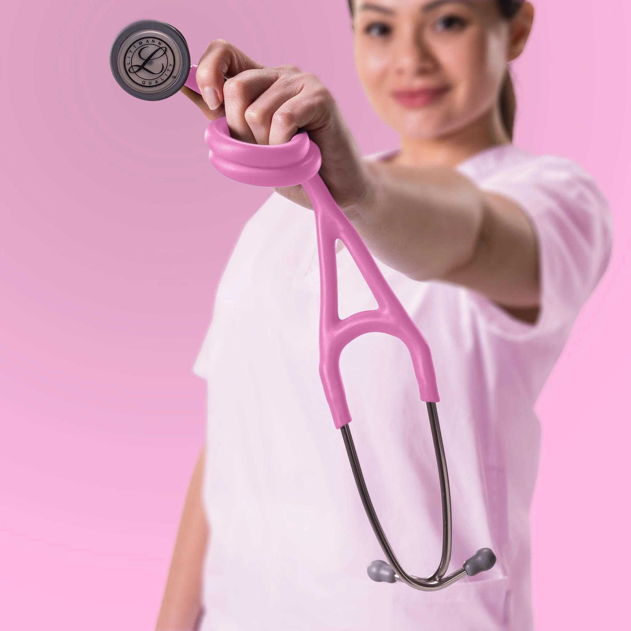 Littmann Cardiology IV Diagnostic Stethoscope: Satin Rose Pink 6159C - Image 8