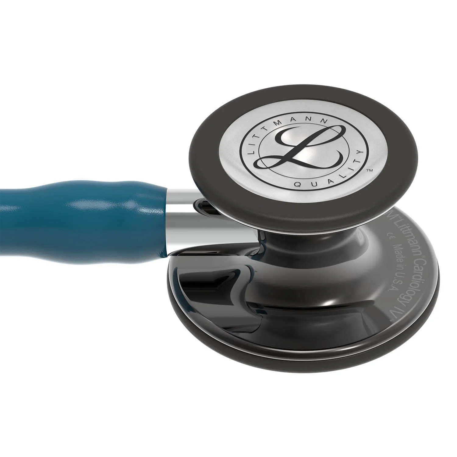 Littmann Cardiology IV Diagnostic Stethoscope: Smoke & Caribbean Blue - Mirror Stem 6234 - Image 3