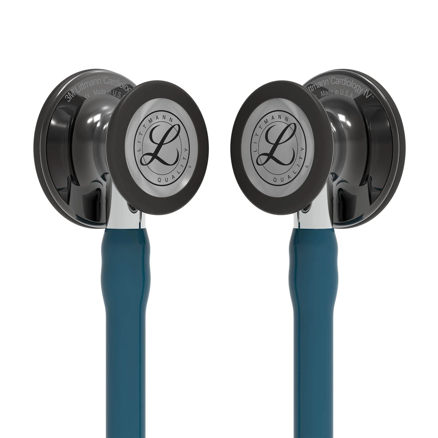 Littmann Cardiology IV Diagnostic Stethoscope: Smoke & Caribbean Blue - Mirror Stem 6234 - Image 5