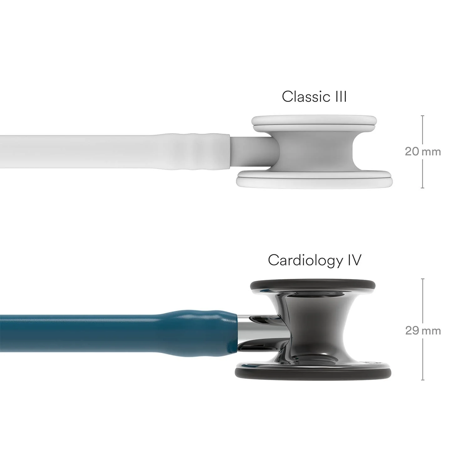 Littmann Cardiology IV Diagnostic Stethoscope: Smoke & Caribbean Blue - Mirror Stem 6234 - Image 6