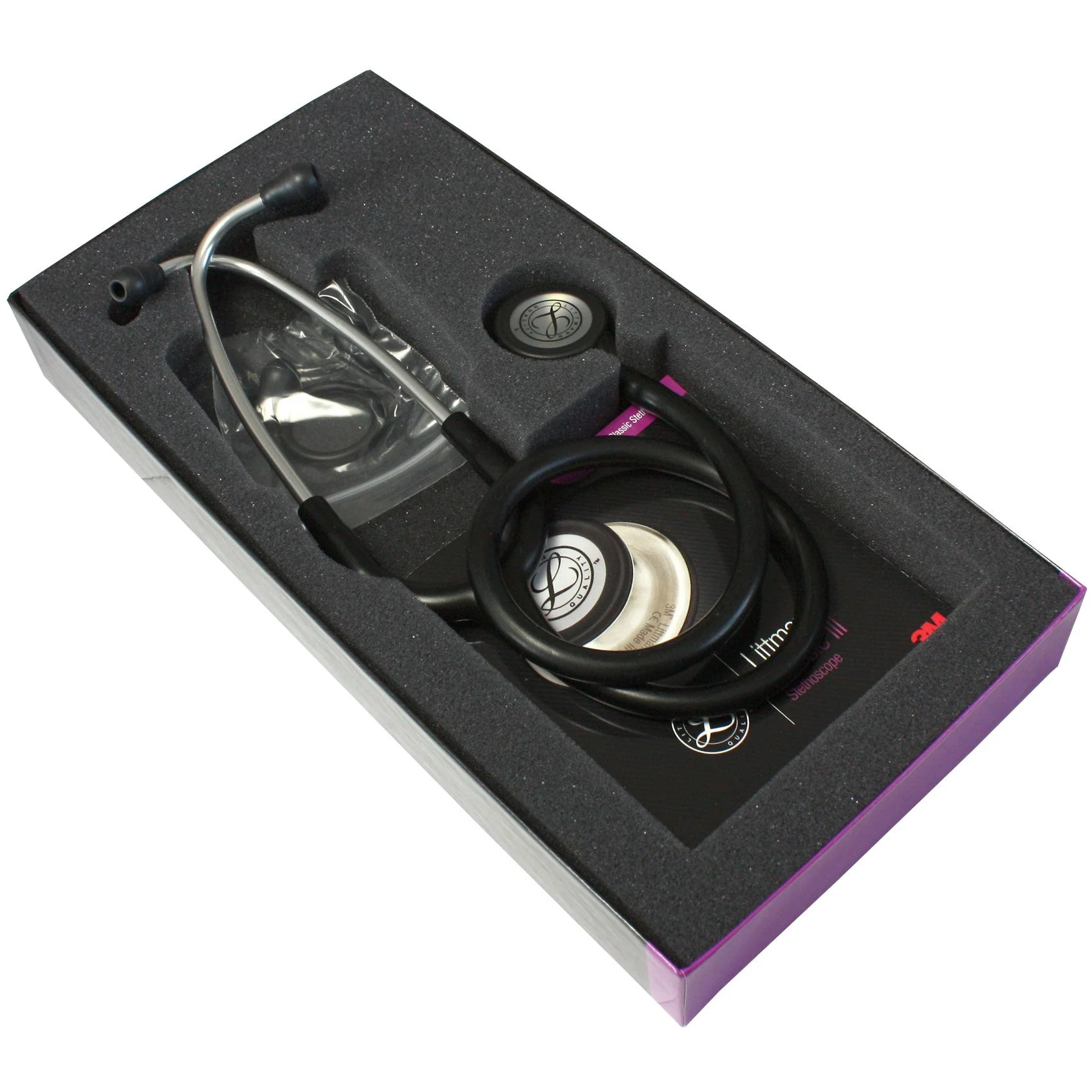 Littmann Classic III Monitoring Stethoscope: Black 5620 - Image 12