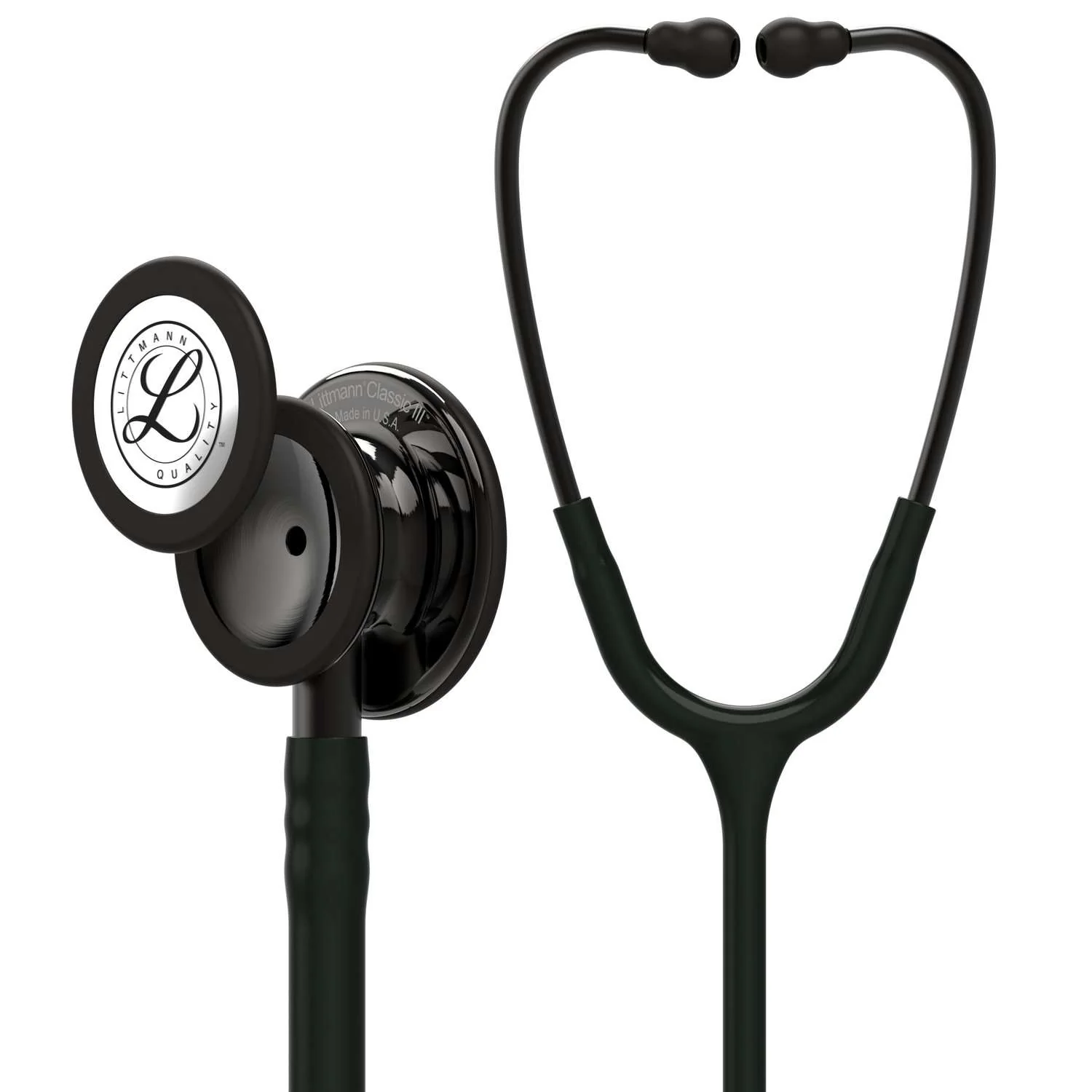 Littmann Classic III Monitoring Stethoscope: Black and Smoke 5811 - Image 8