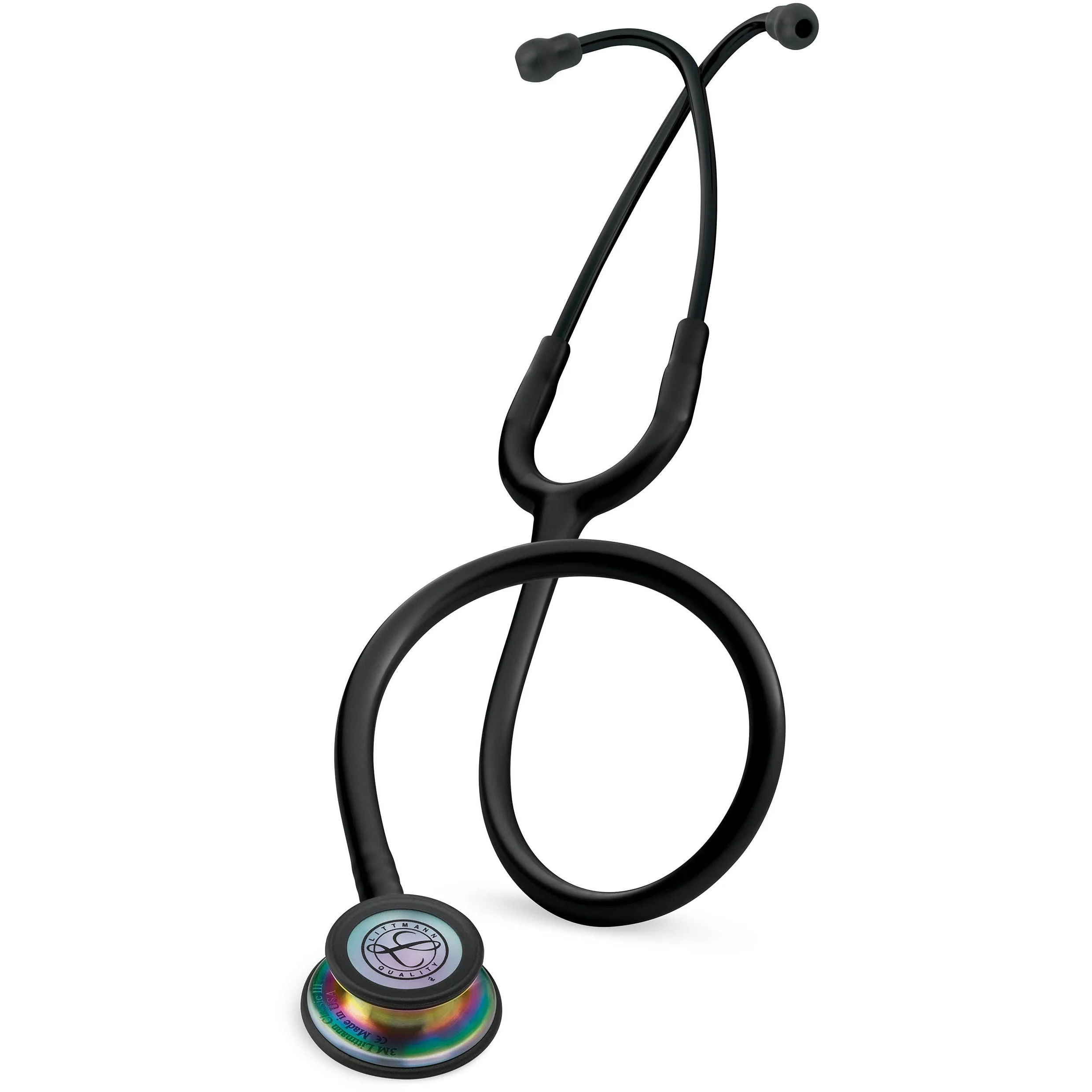Littmann Classic III Monitoring Stethoscope: Black - Rainbow Finish 5870 - Image 4