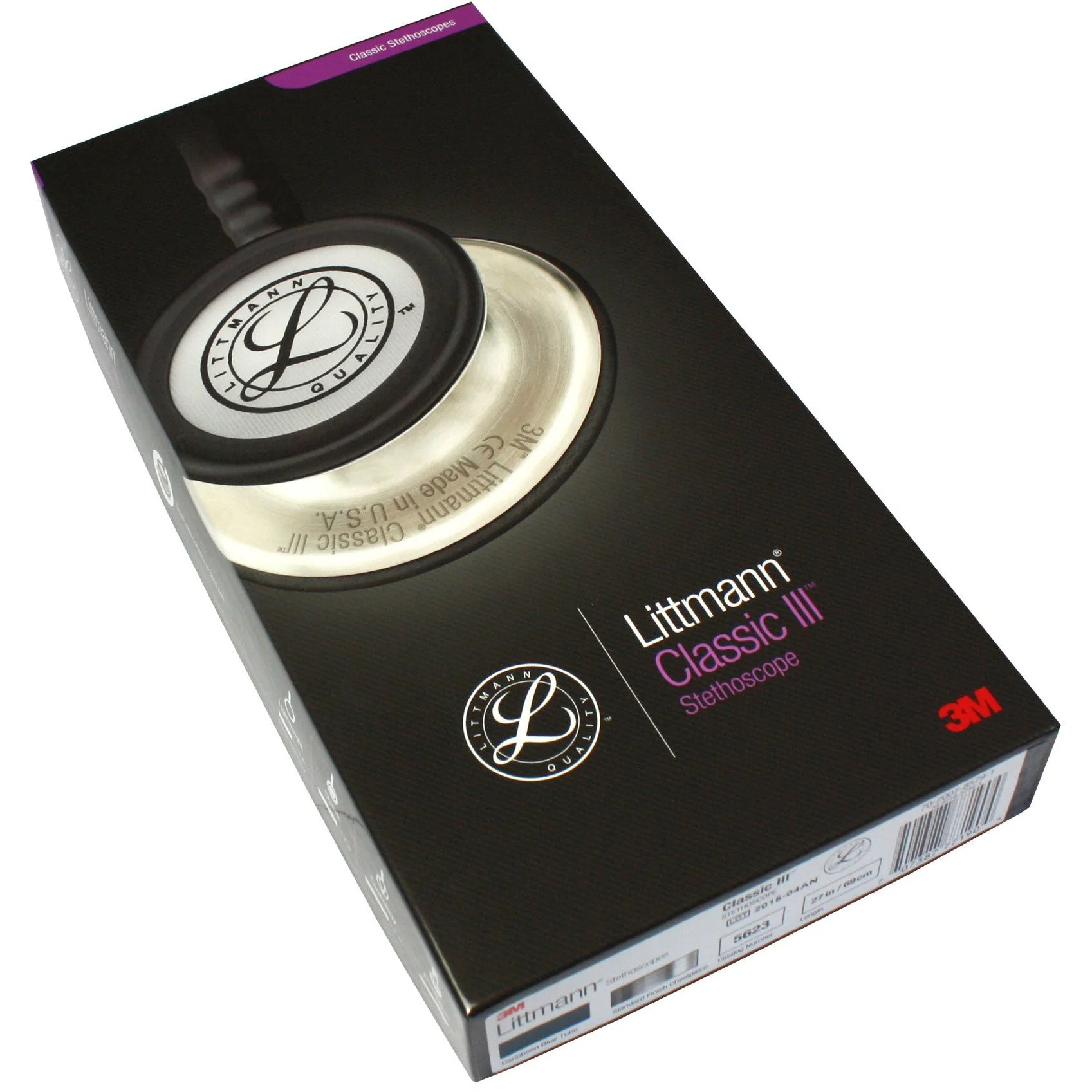 Littmann Classic III Monitoring Stethoscope: Caribbean Blue 5623 - Image 12