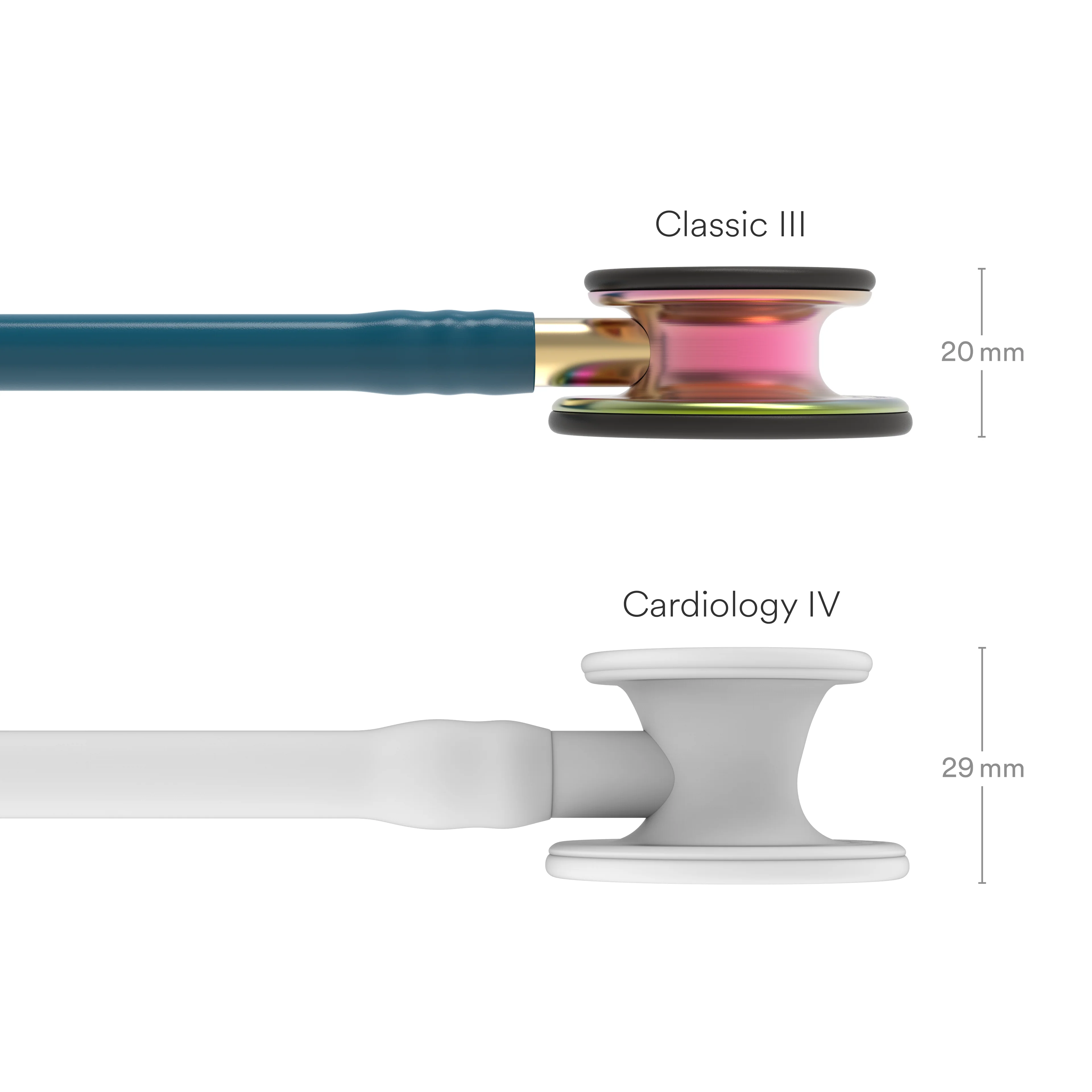 Littmann Classic III Monitoring Stethoscope: Caribbean Blue Rainbow 5807 - Image 12