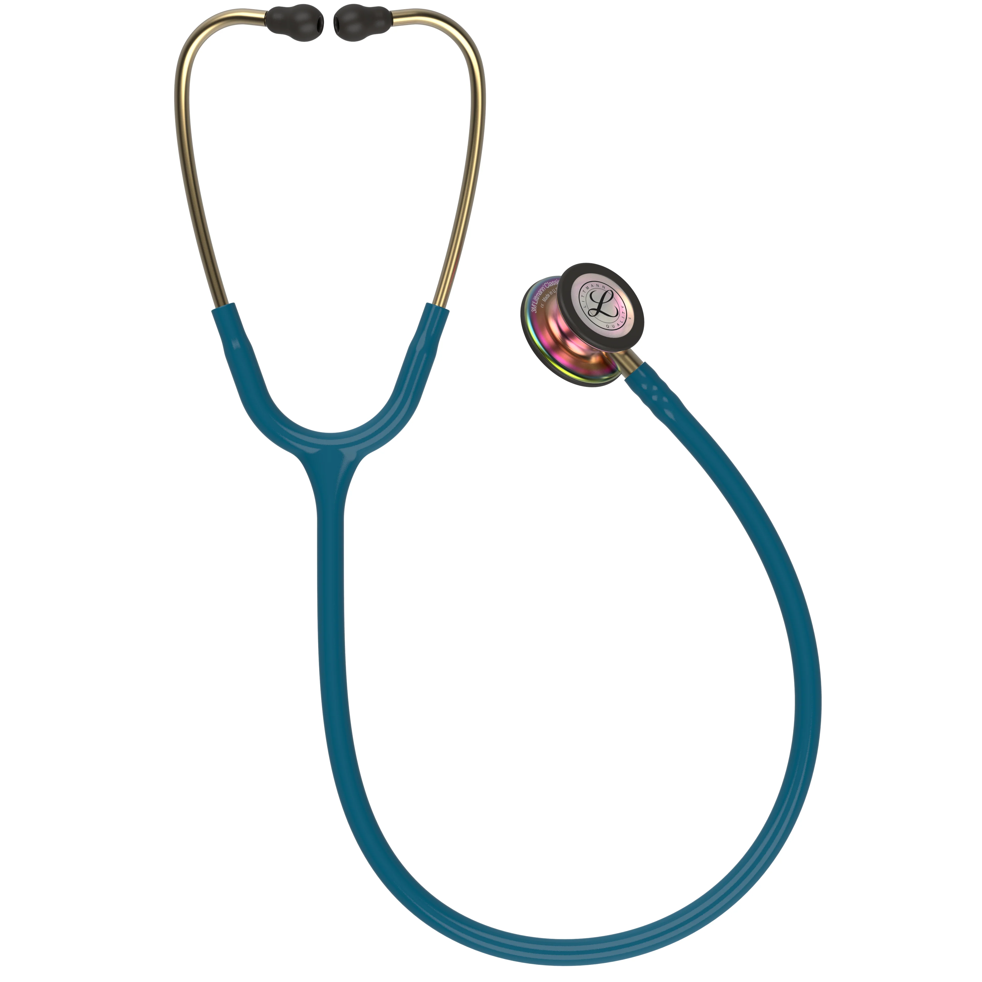 Littmann Classic III Monitoring Stethoscope: Caribbean Blue Rainbow 5807 - Image 5