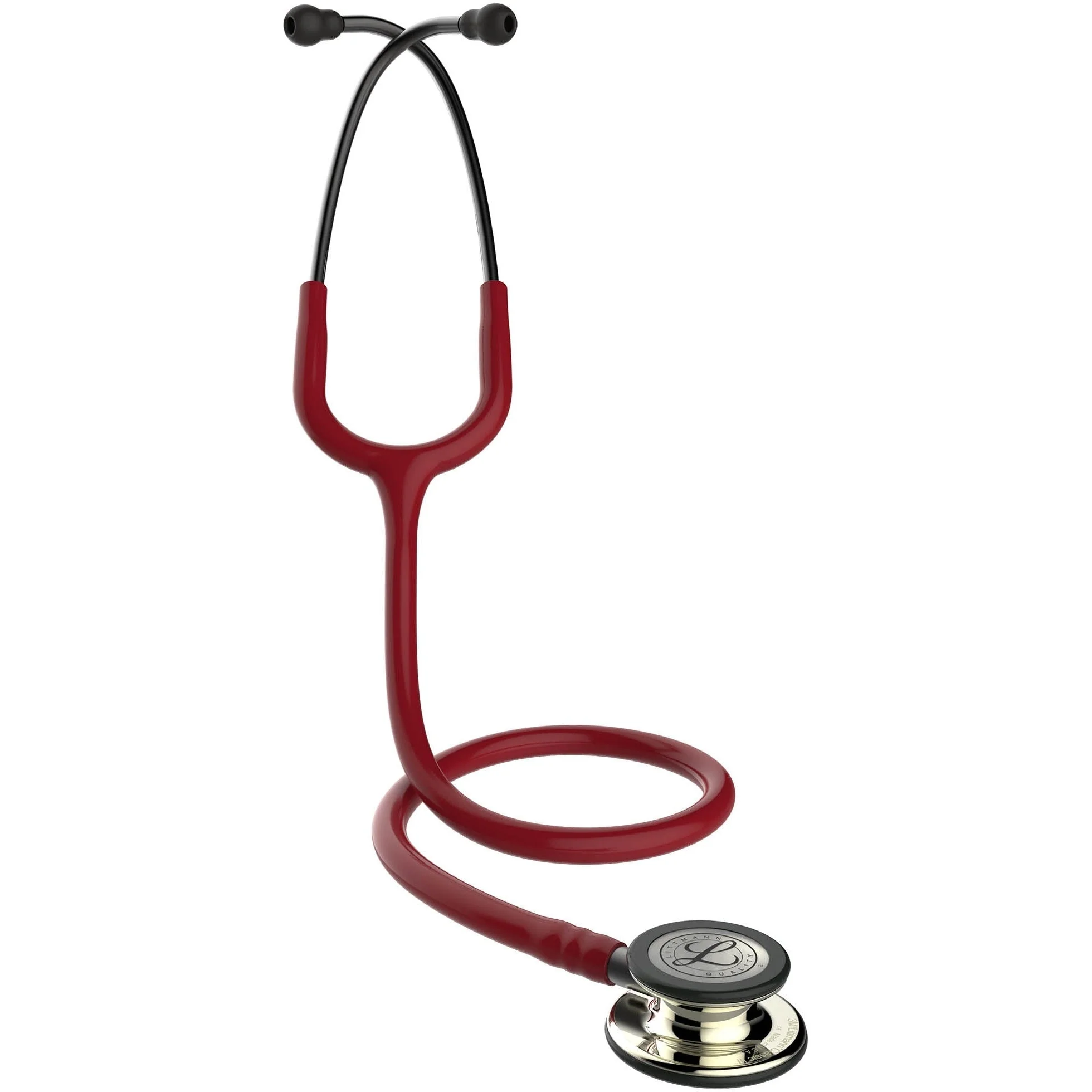 Littmann Classic III Monitoring Stethoscope: Champagne & Burgundy 5864 - Image 5