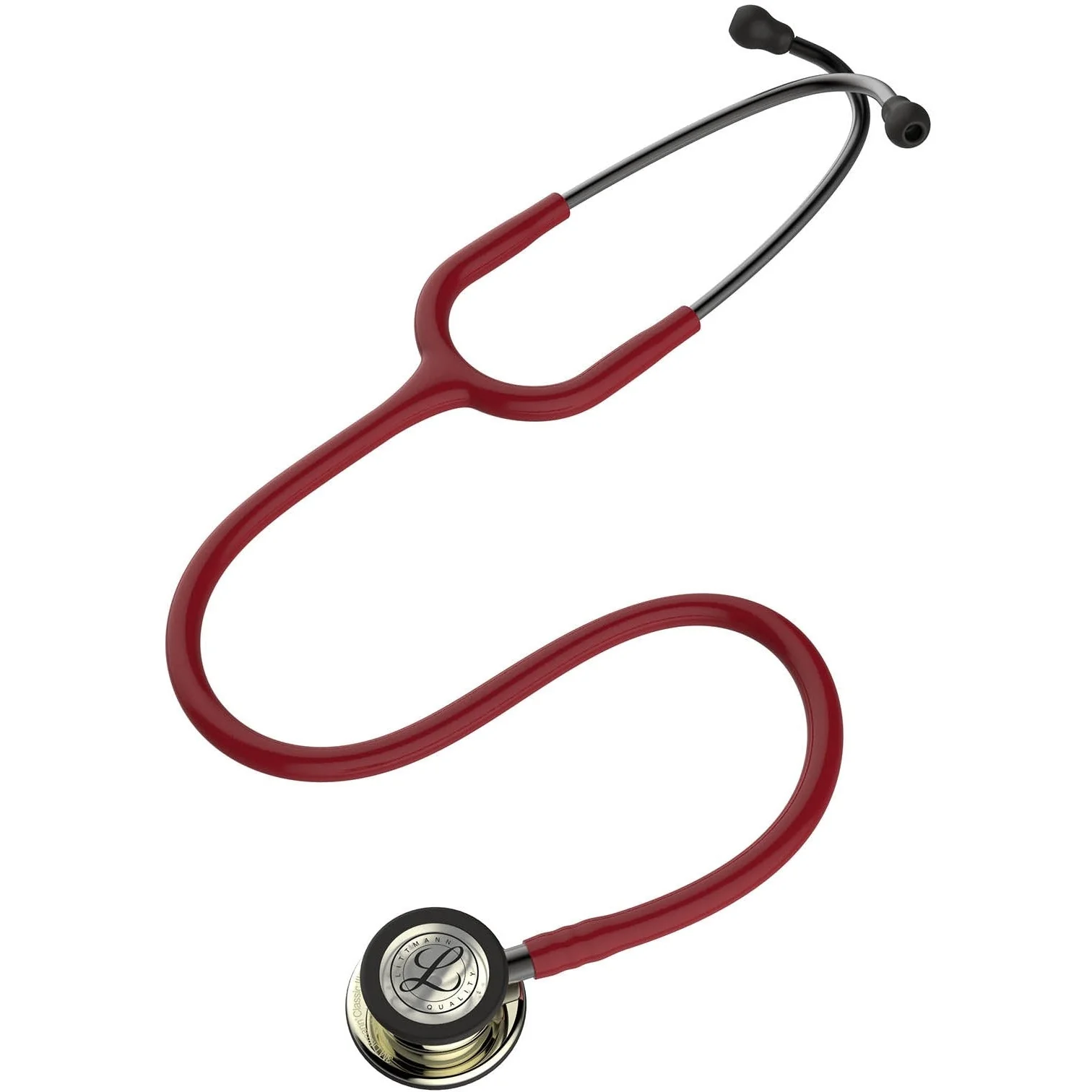 Littmann Classic III Monitoring Stethoscope: Champagne & Burgundy 5864 - Image 6