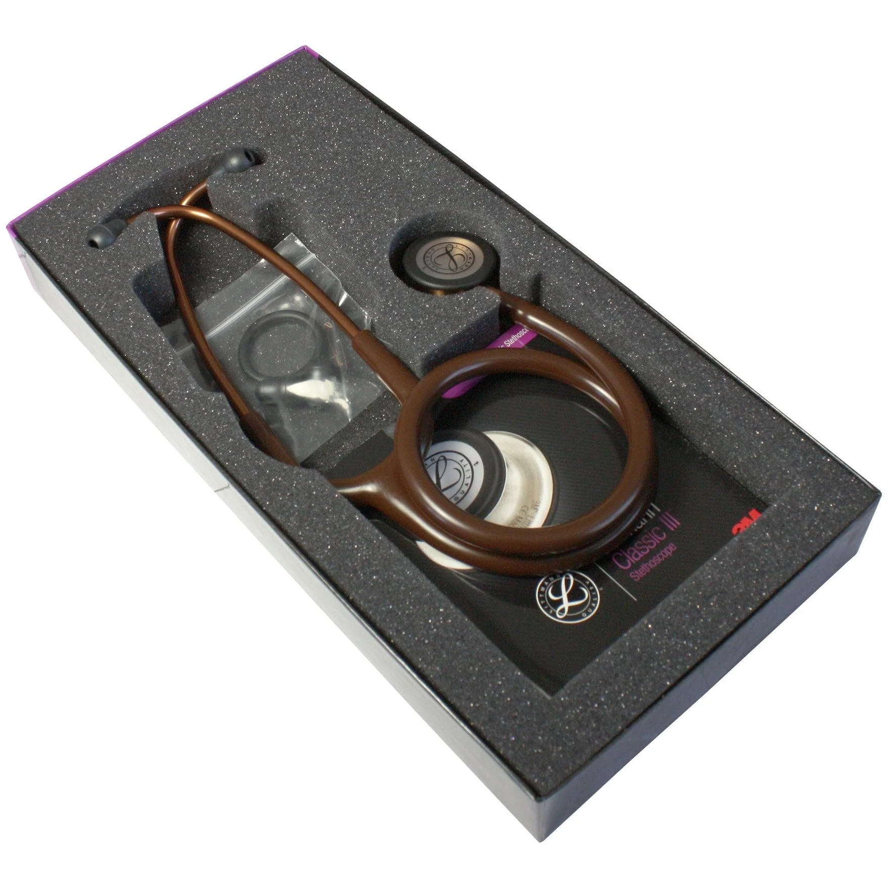 Littmann Classic III Monitoring Stethoscope: Chocolate & Copper 5809 - Image 13