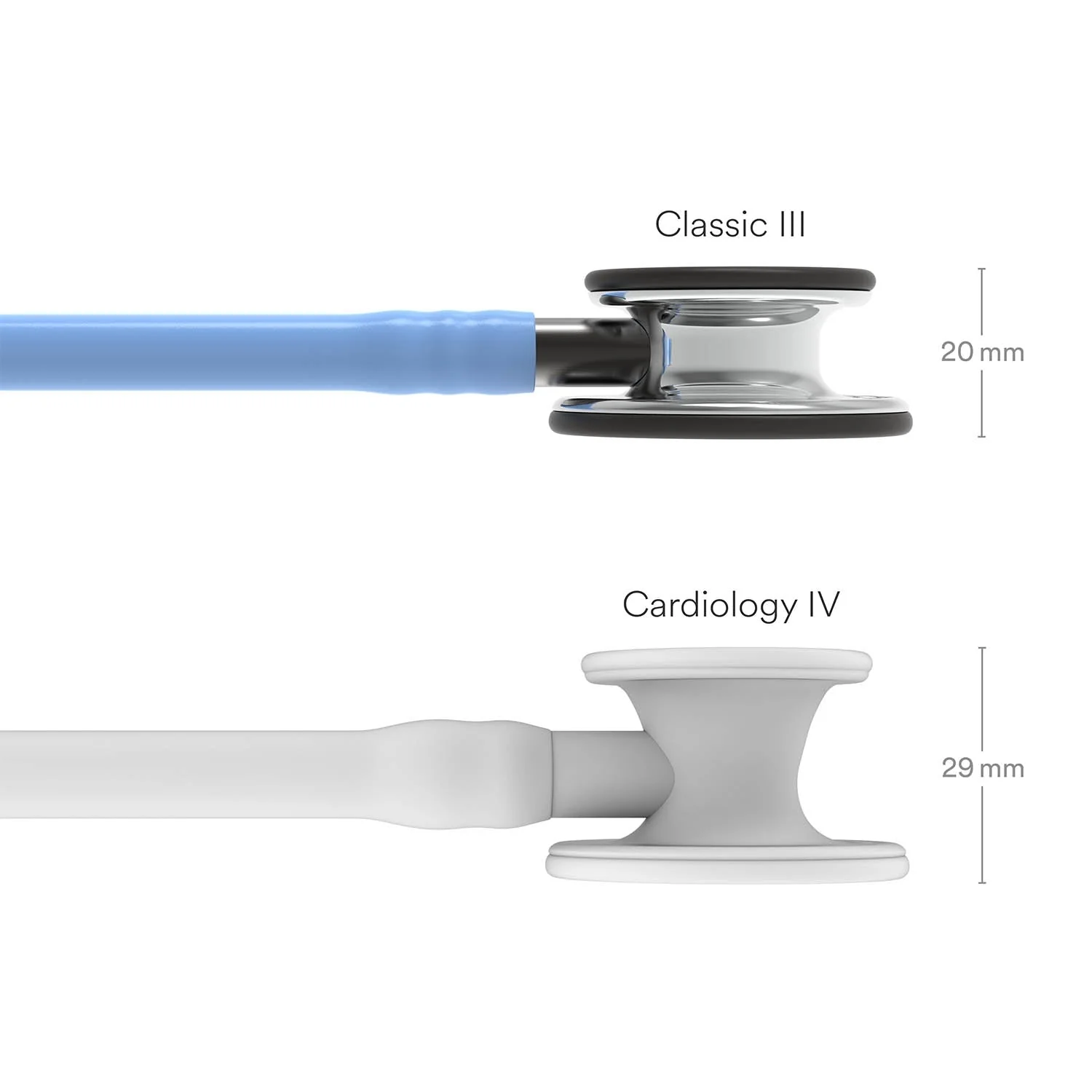 Littmann Classic III Monitoring Stethoscope: Mirror & Ceil Blue - Smoke Stem 5959 - OVER ENGRAVED - Image 4