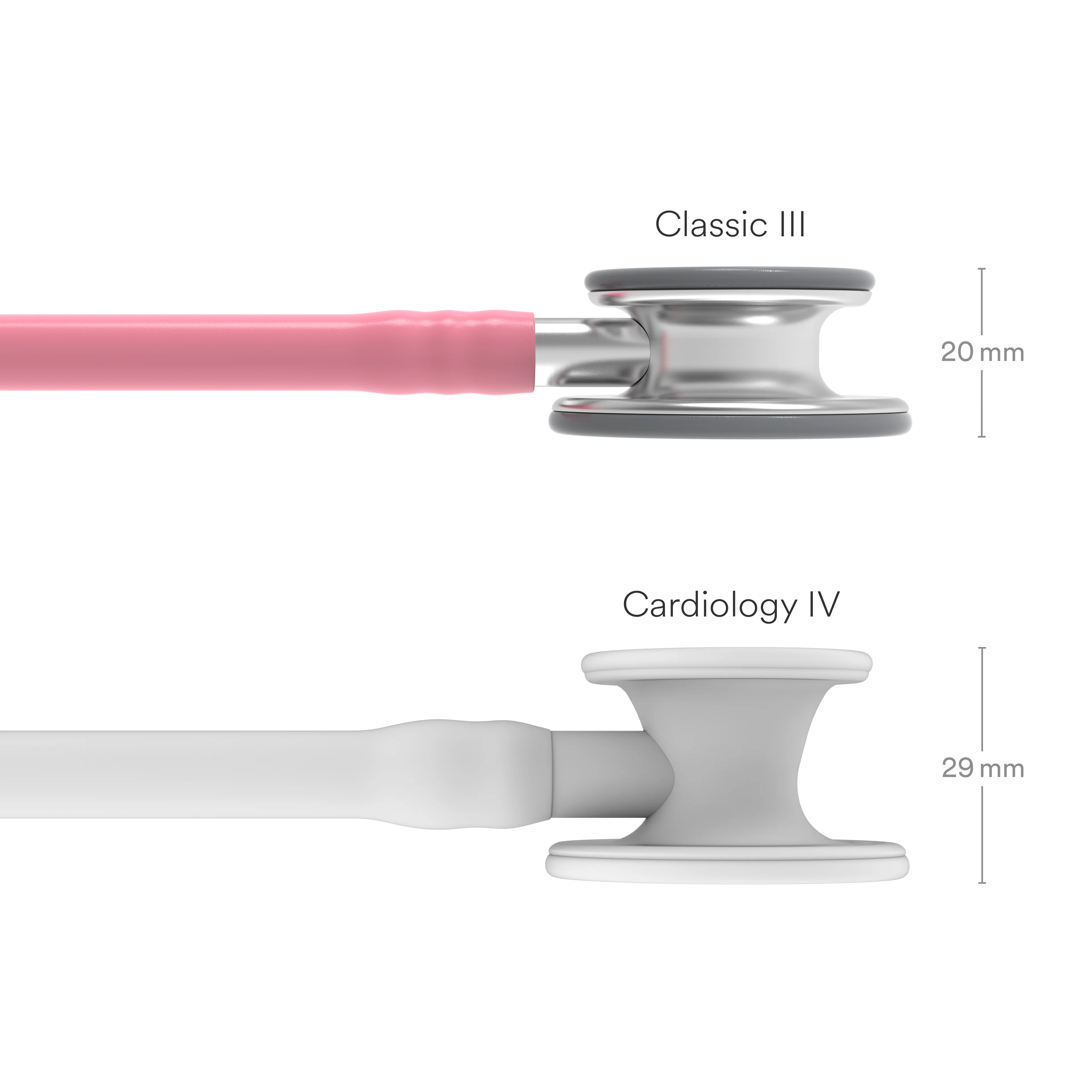 Littmann Classic III Monitoring Stethoscope: Pearl Pink 5633 - OVER ENGRAVED - Image 5