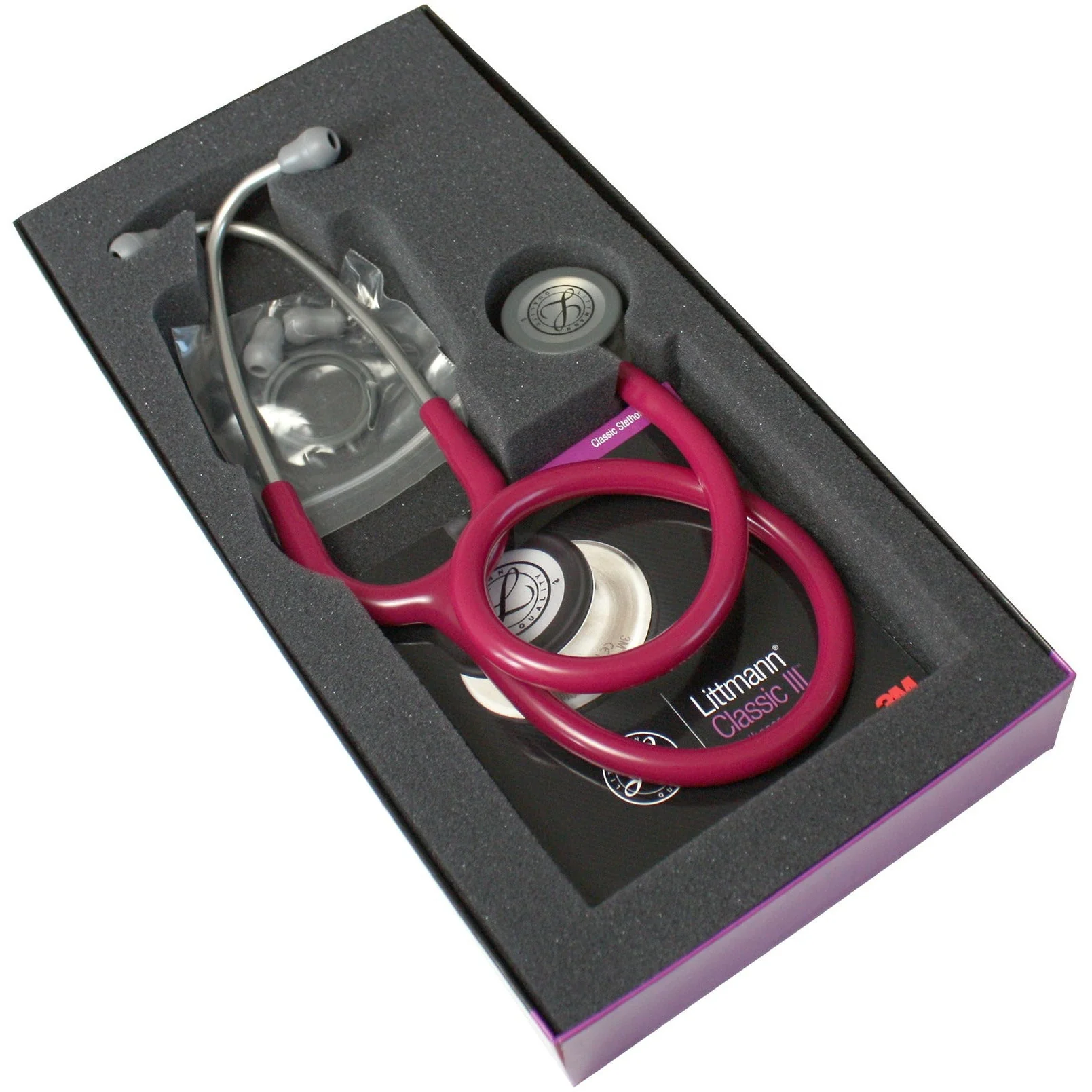Littmann Classic III Monitoring Stethoscope: Raspberry 5648 - Image 4
