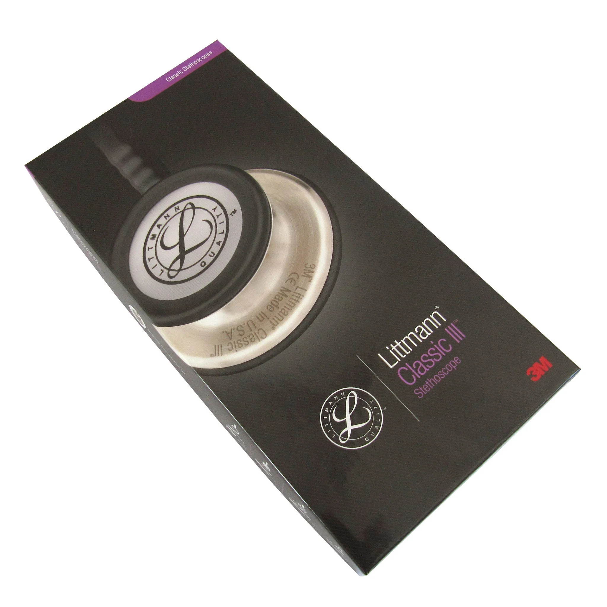 Littmann Classic III Monitoring Stethoscope: Raspberry Rainbow 5806 - Image 10