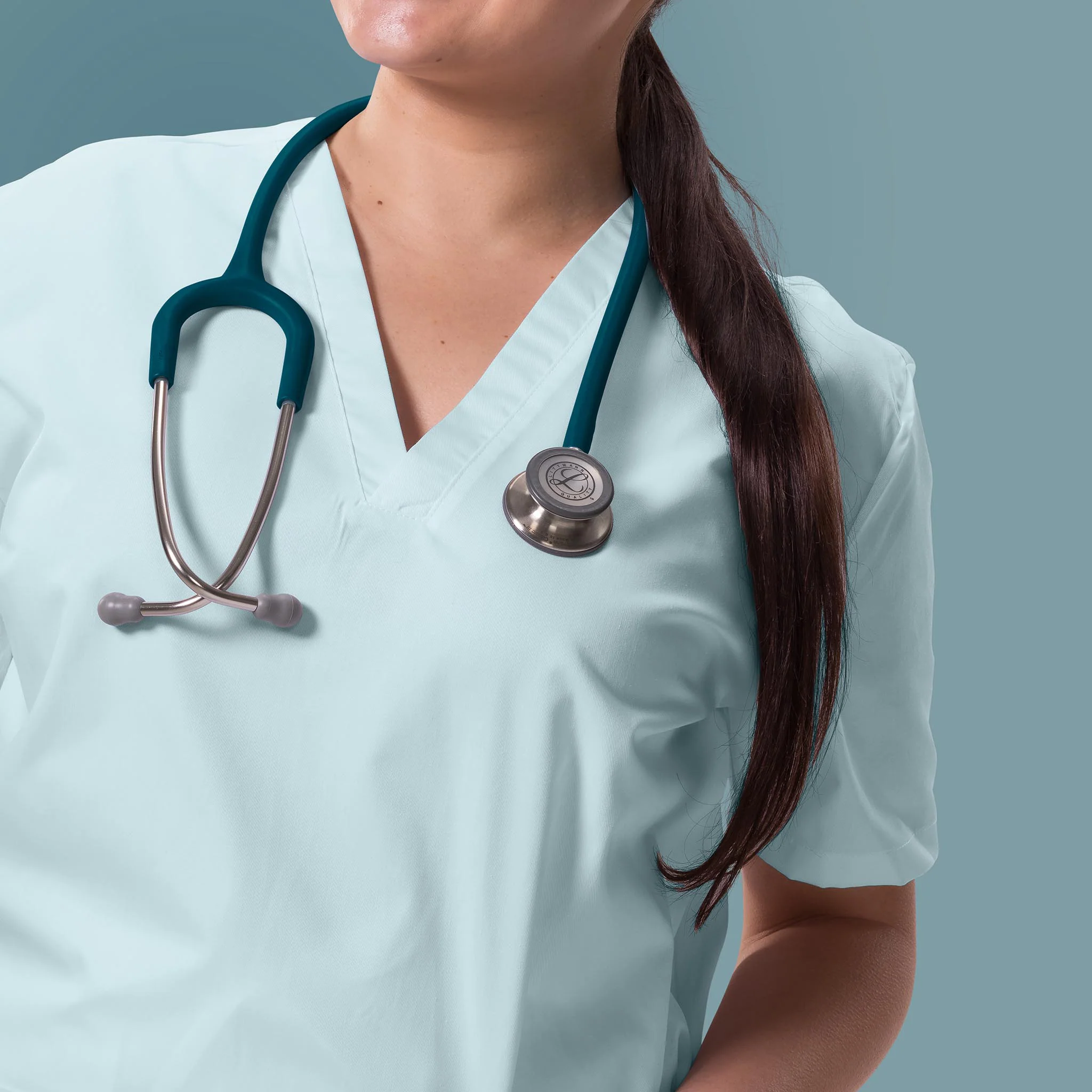 Littmann Classic III Monitoring Stethoscope: Satin Caribbean Blue 5623C - Image 6