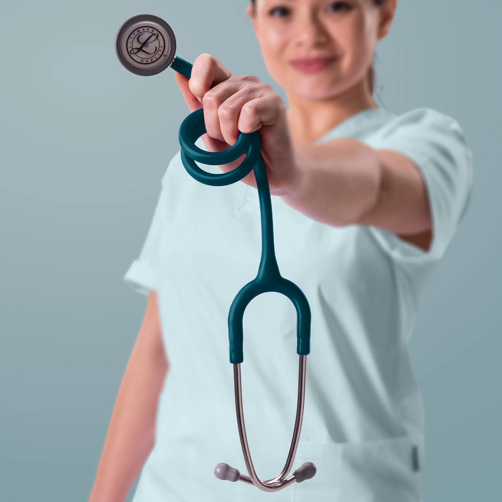 Littmann Classic III Monitoring Stethoscope: Satin Caribbean Blue 5623C - Image 8