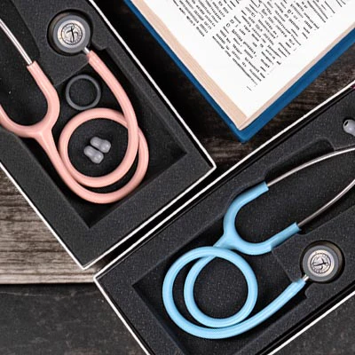 Littmann Classic III Monitoring Stethoscope: Satin Champagne Rose 5910C - OVER ENGRAVED - Image 10