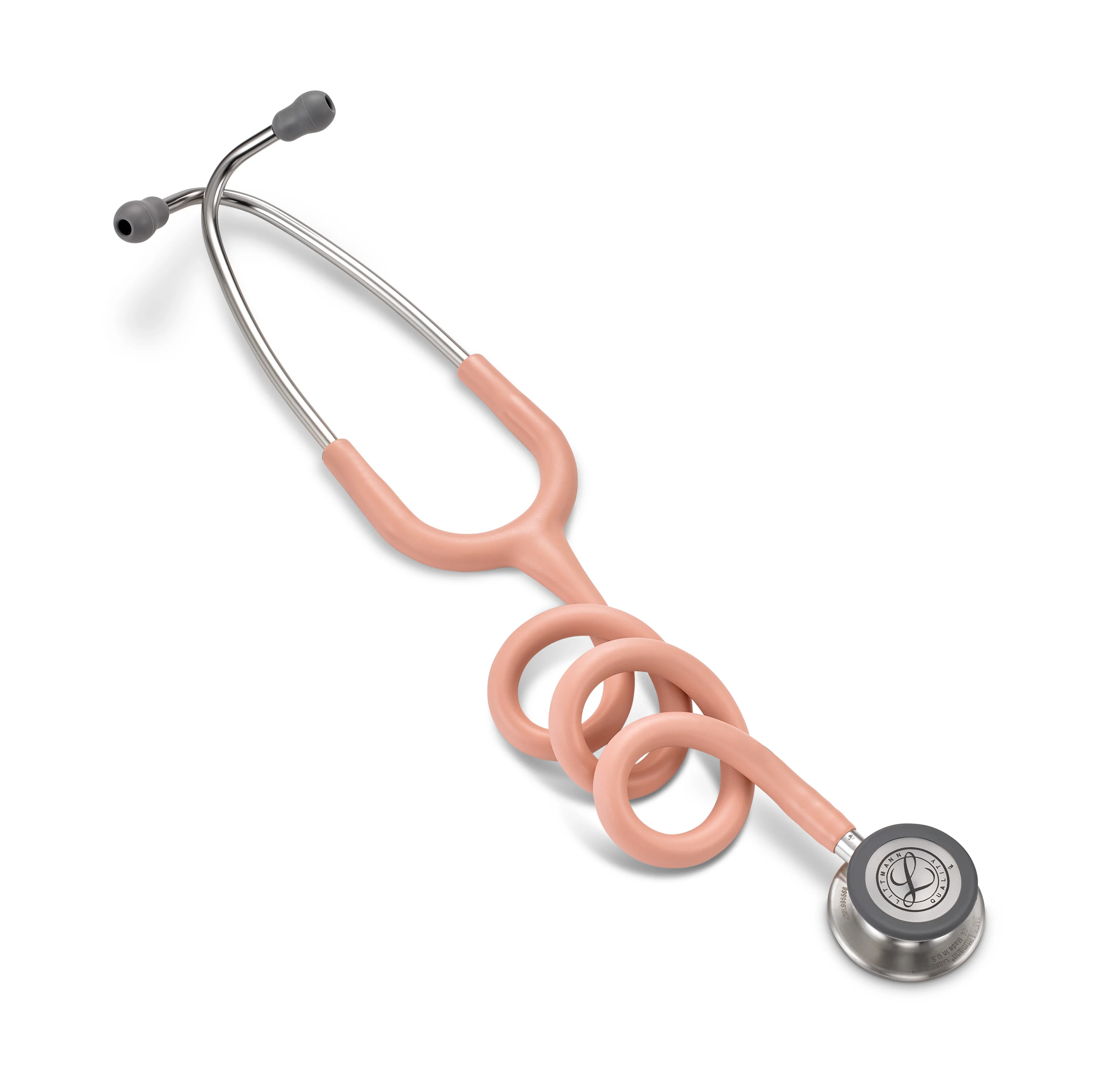 Littmann Classic III Monitoring Stethoscope: Satin Champagne Rose 5910C - OVER ENGRAVED - Image 4