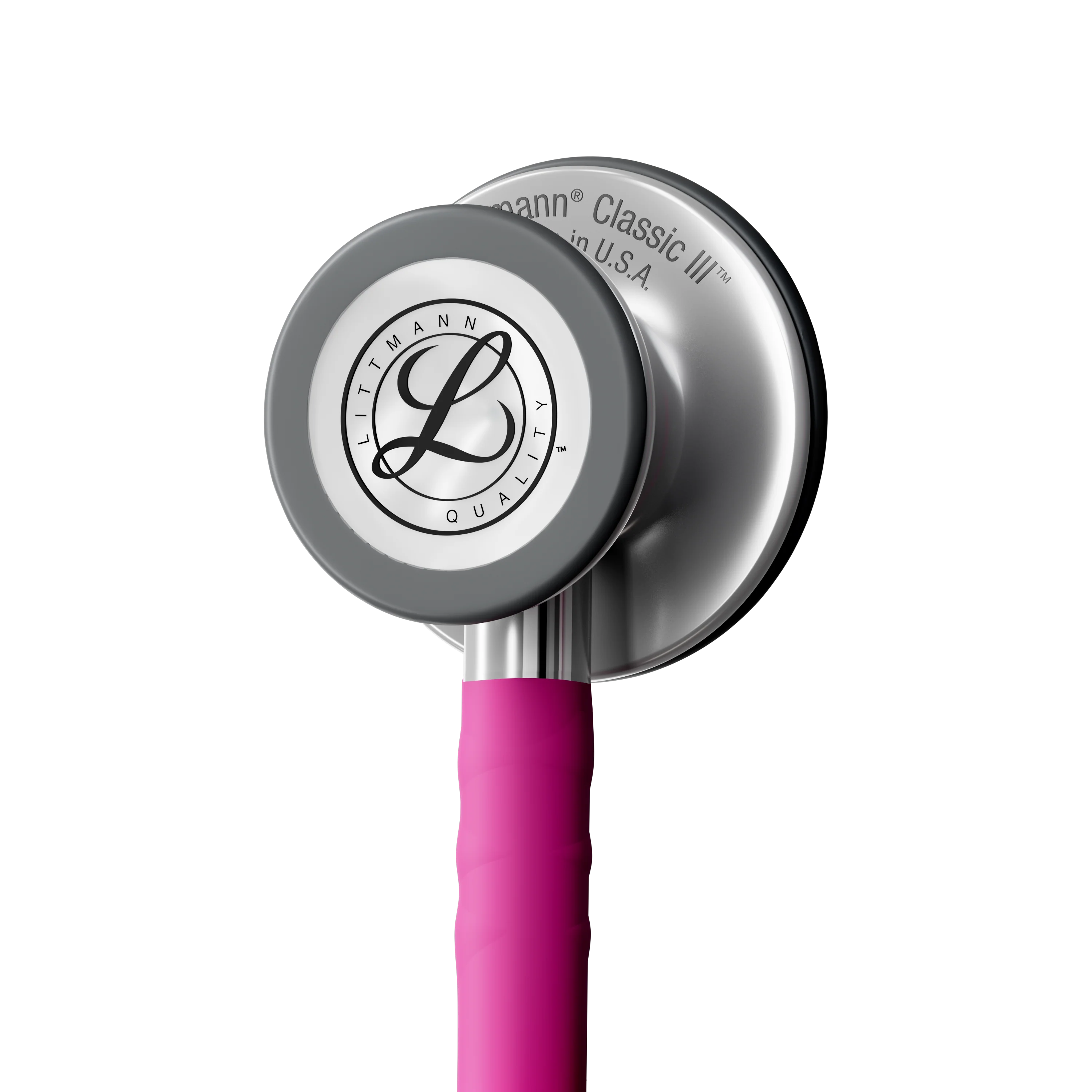 Littmann Classic III Monitoring Stethoscope: Satin Raspberry 5648C - Image 4