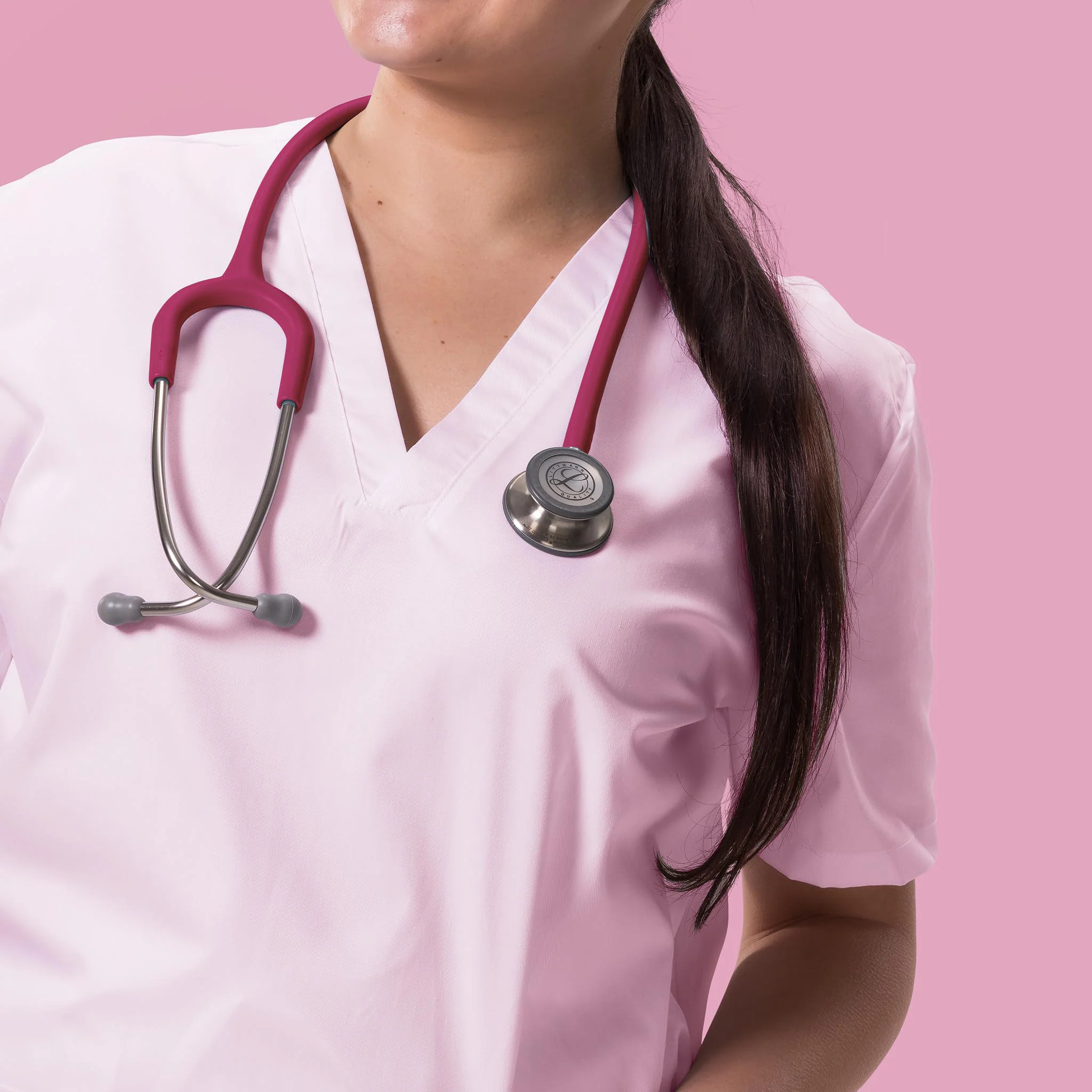 Littmann Classic III Monitoring Stethoscope: Satin Raspberry 5648C - Image 6