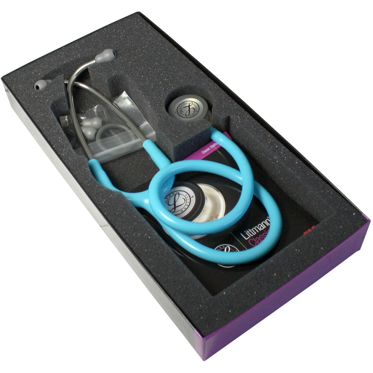 Littmann Classic III Monitoring Stethoscope: Turquoise 5835 - Image 6